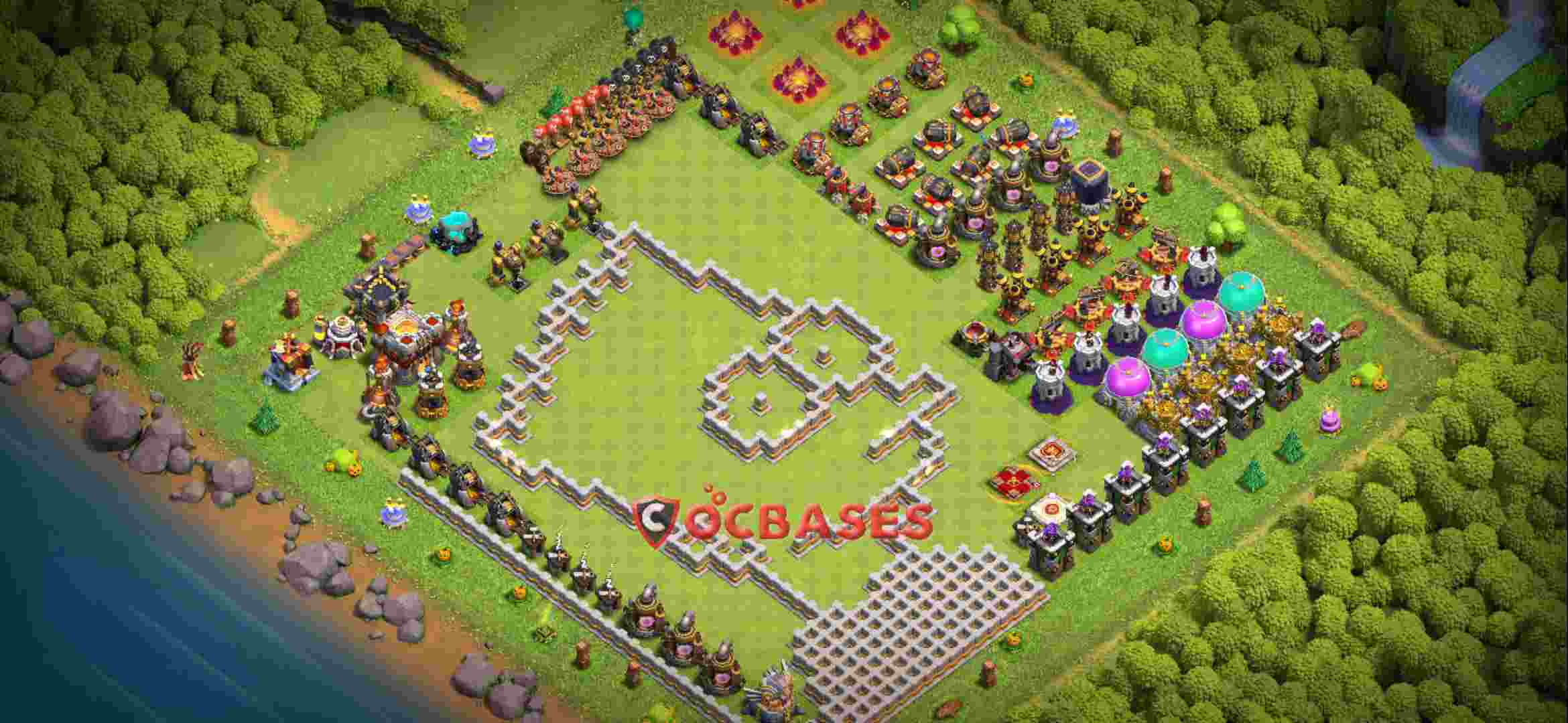 Town Hall 11 Base – Layout id: qrrus base layout