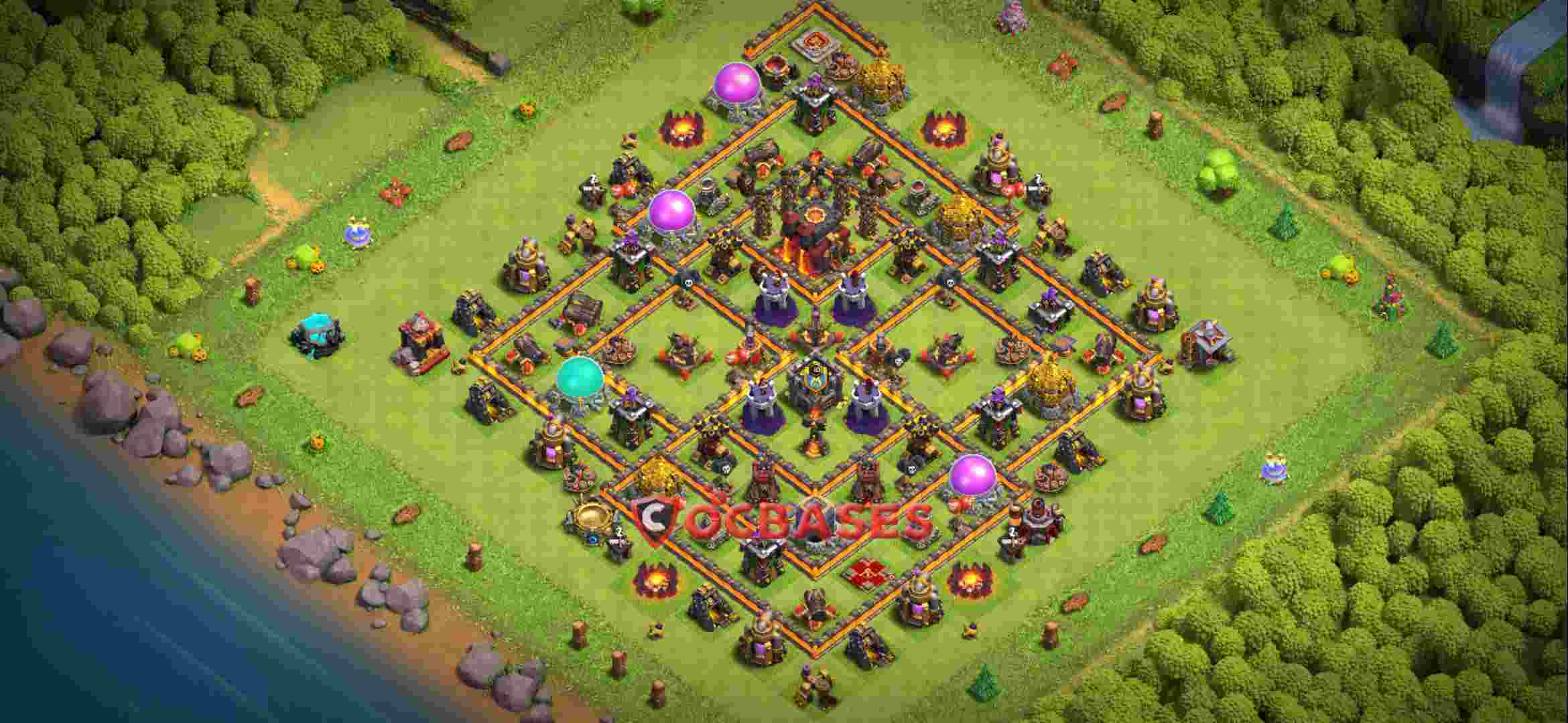 Town Hall 10 Base – Layout id: izo6h base layout