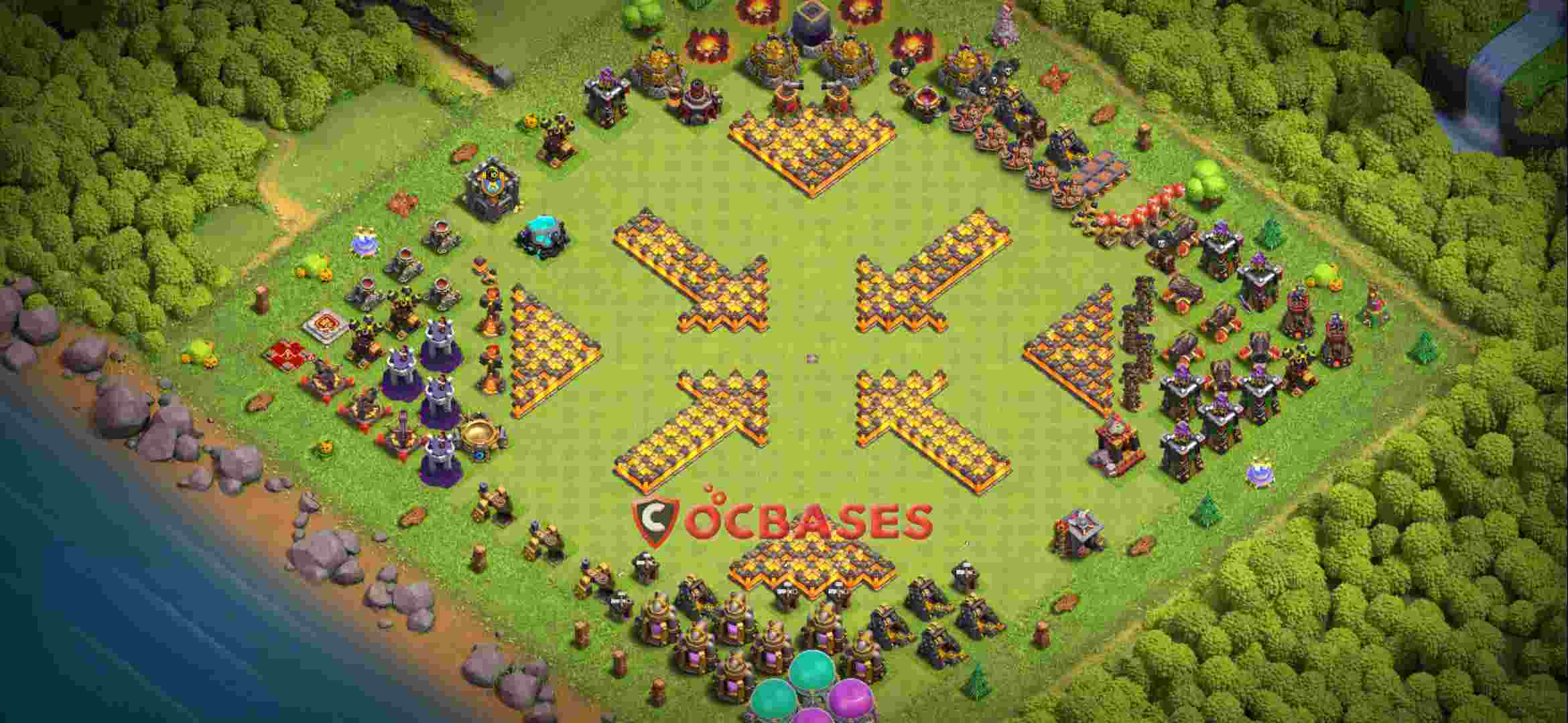 Town Hall 10 Base – Layout id: g06zj base layout