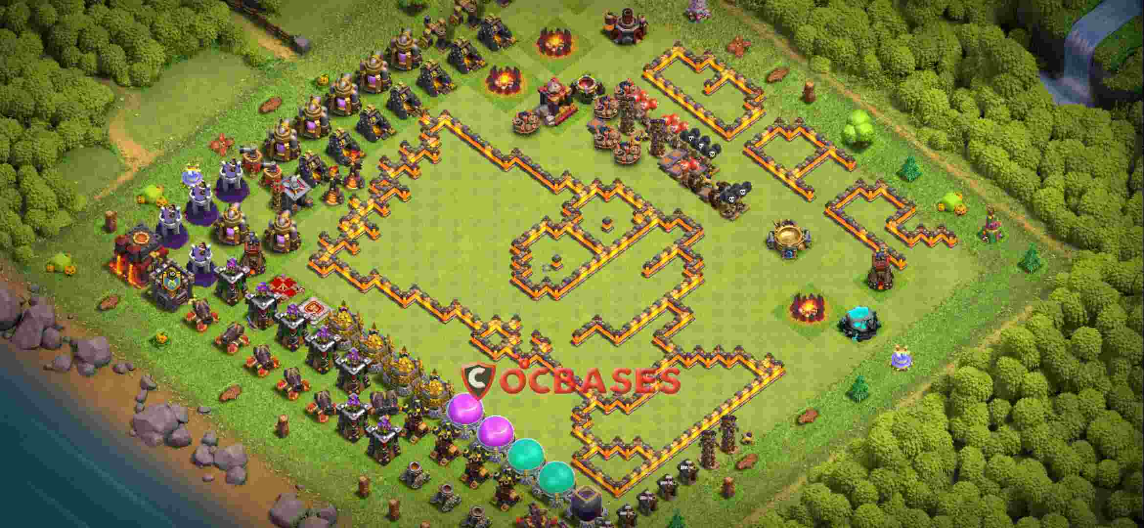 Town Hall 10 Base – Layout id: dvyi1 base layout