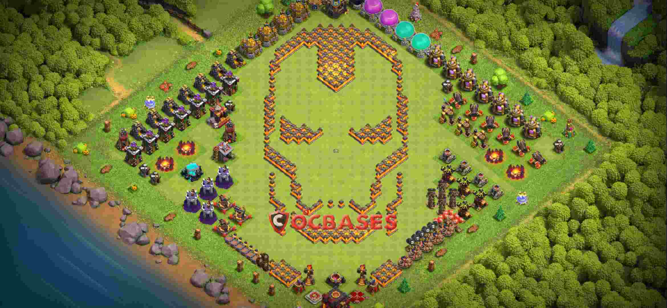 Town Hall 10 Base – Layout id: ffamg base layout