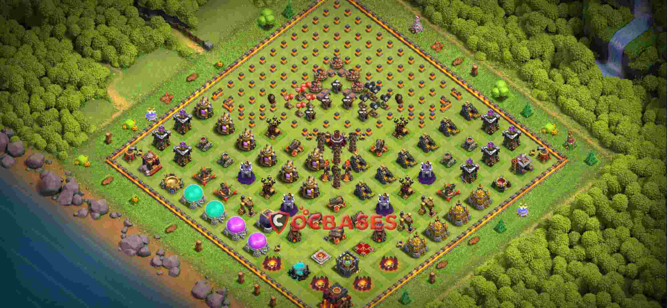 Town Hall 10 Base – Layout id: wmp5m base layout