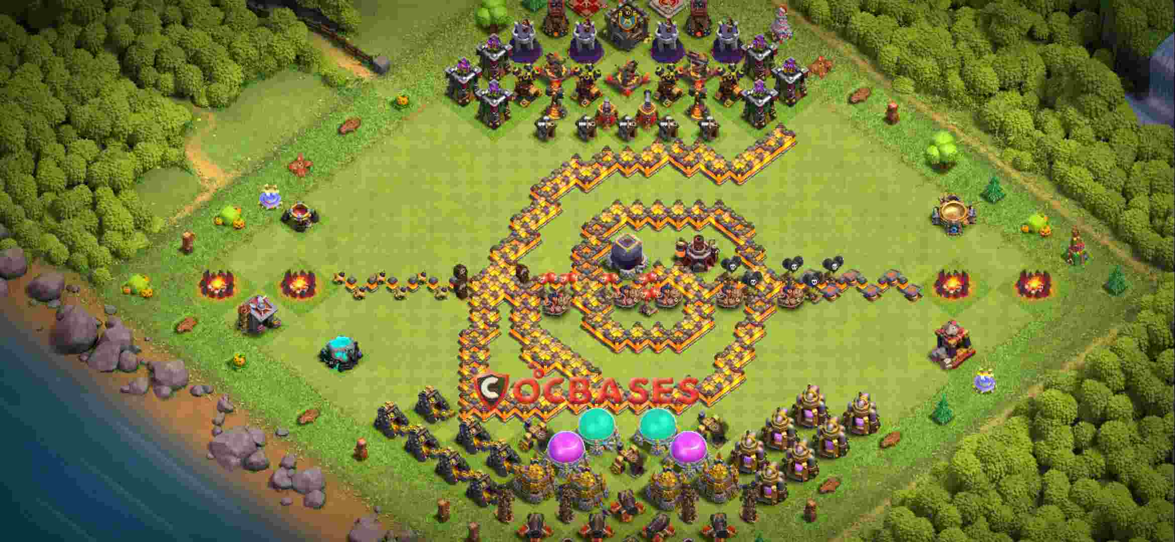 Town Hall 10 Base – Layout id: xnrwf base layout