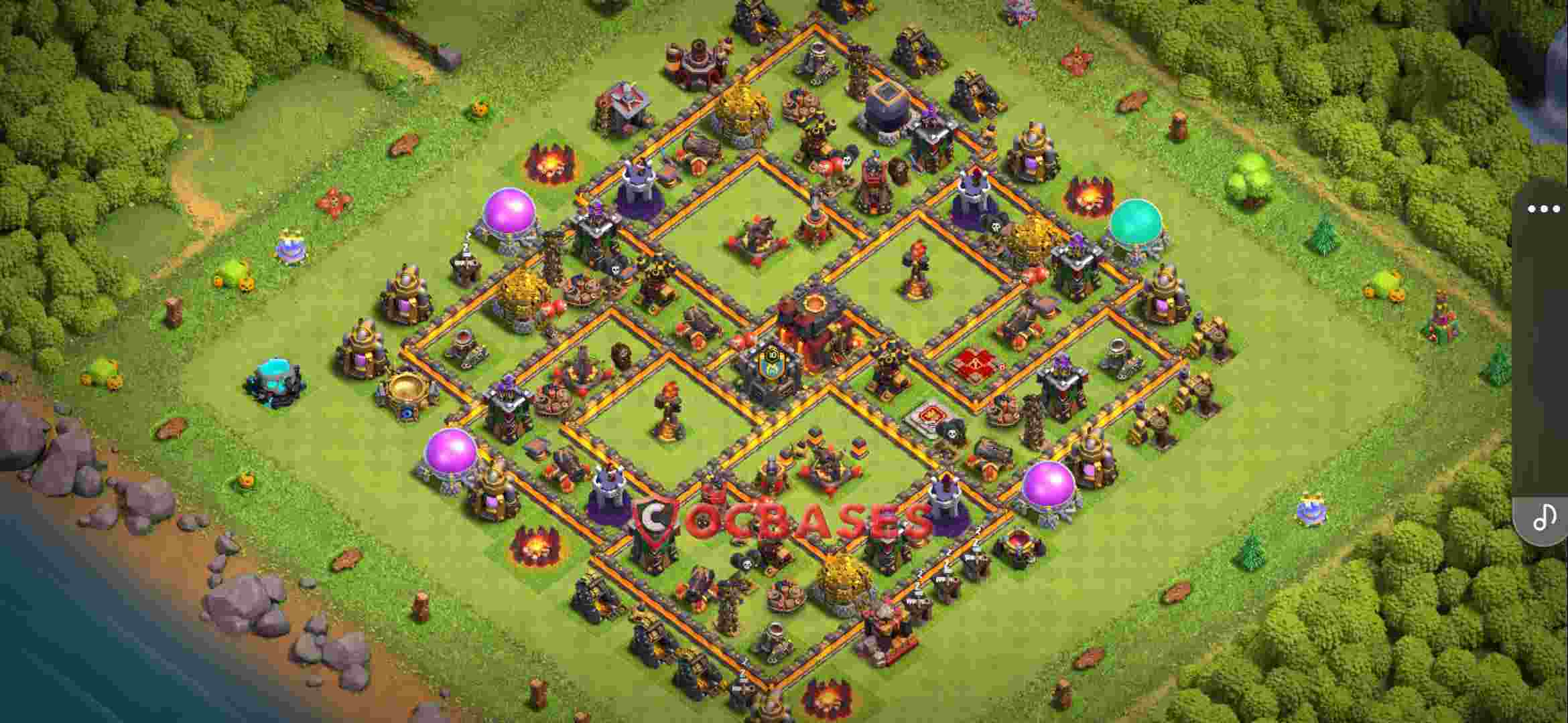 Town Hall 10 Base – Layout id: 21hpl base layout