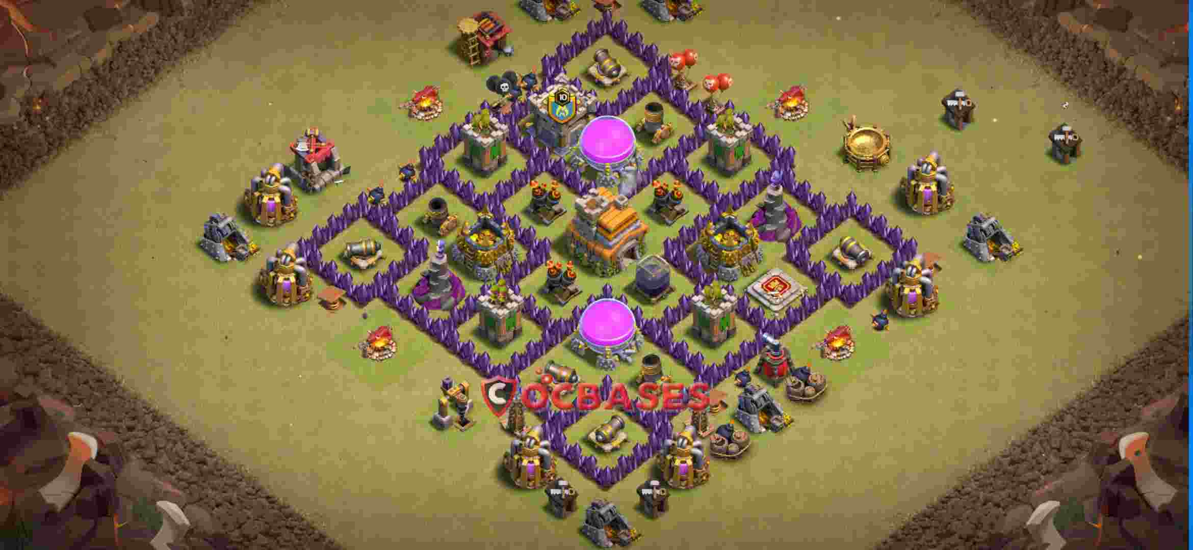 Town Hall 7 Base – Layout id: 080vf base layout