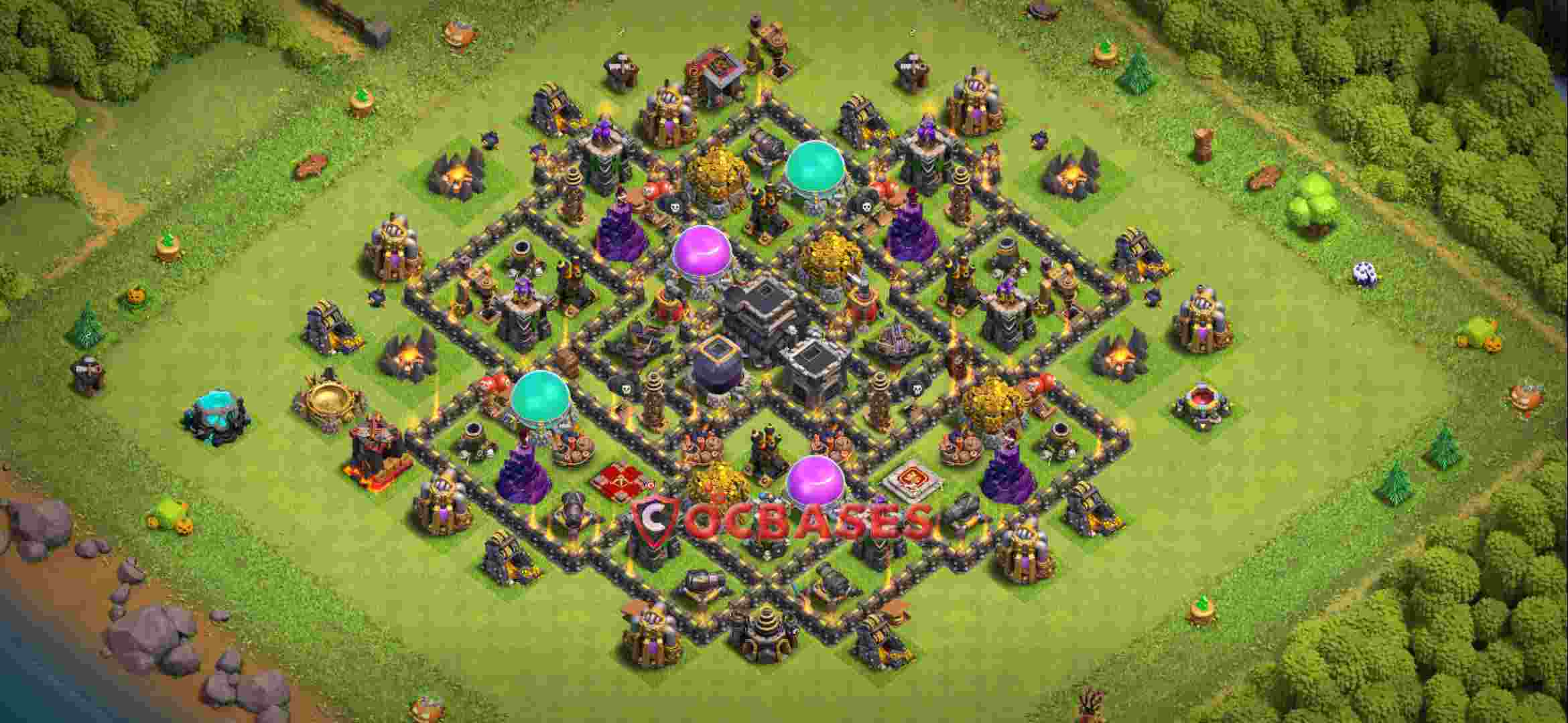 Town Hall 9 Base – Layout id: m6lg8 base layout
