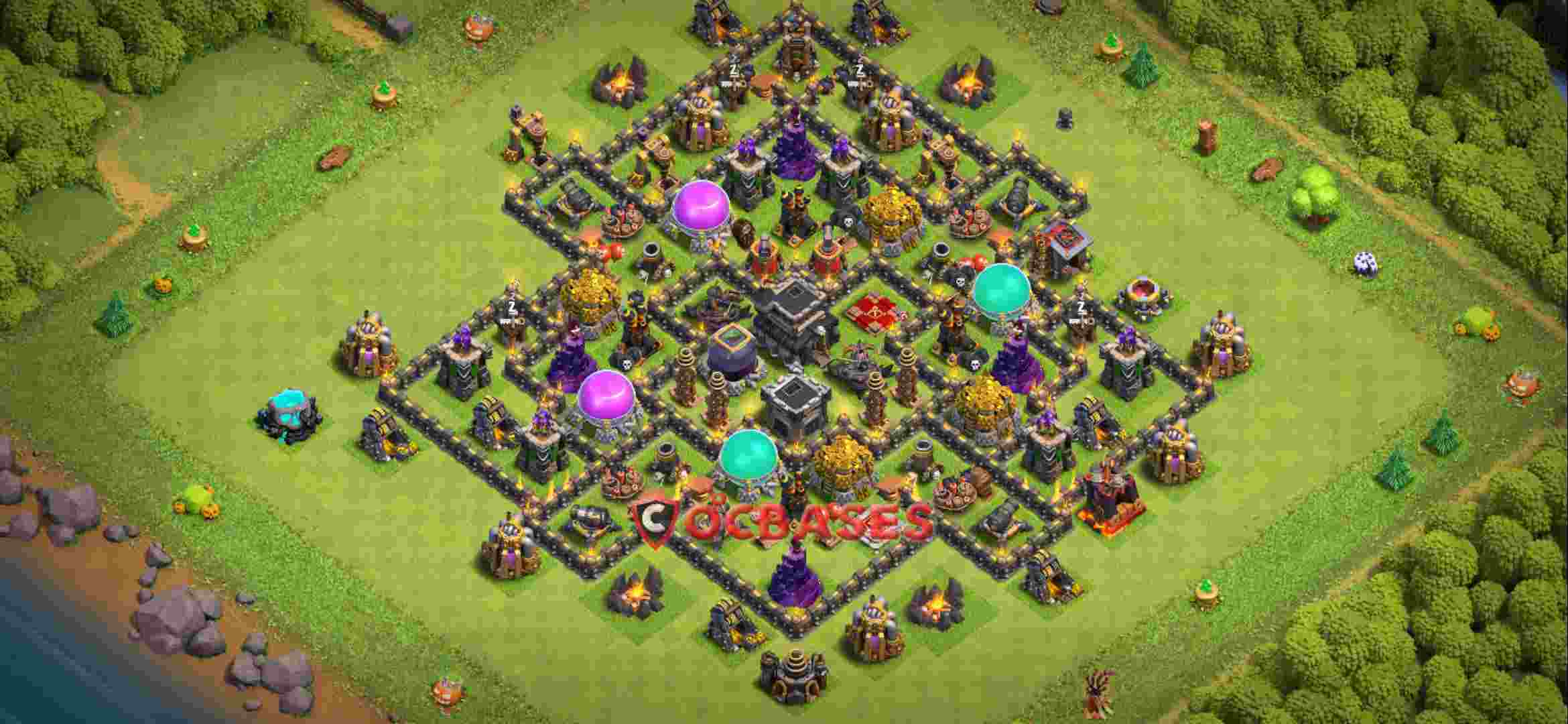 Town Hall 9 Base – Layout id: kwaua base layout