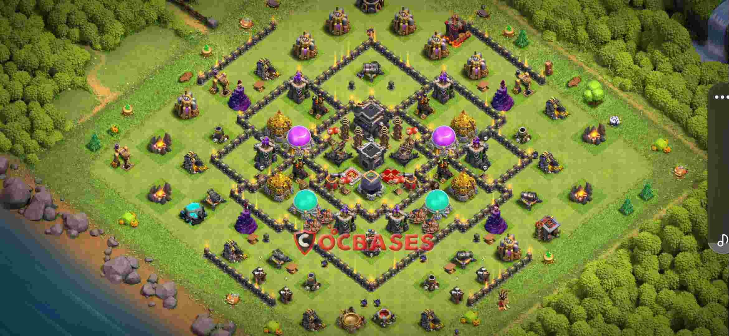 Town Hall 9 Base – Layout id: c31ie base layout