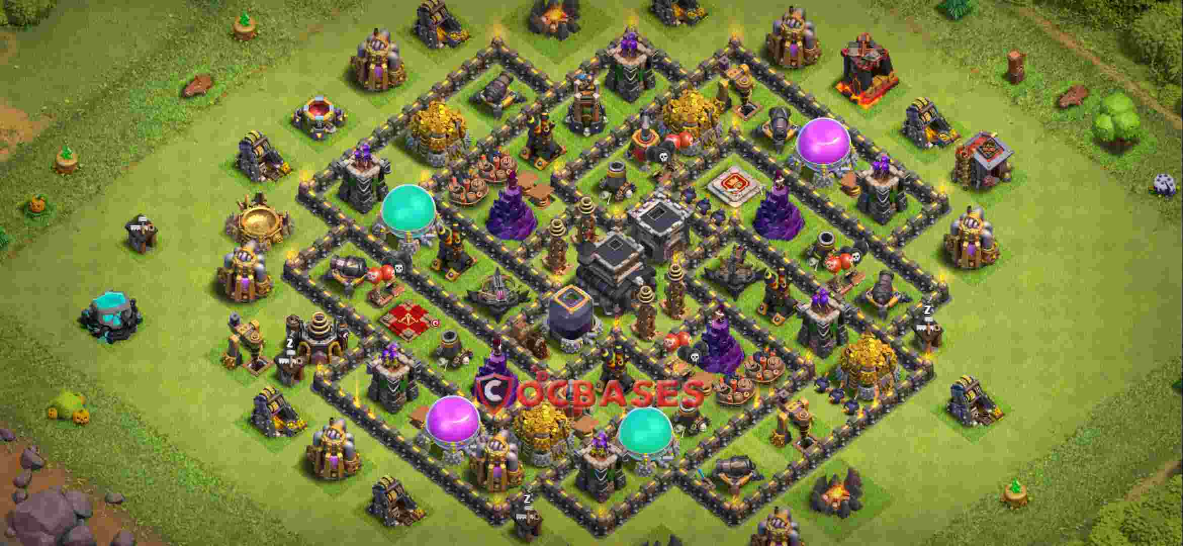 Town Hall 9 Base – Layout id: jx0tr base layout