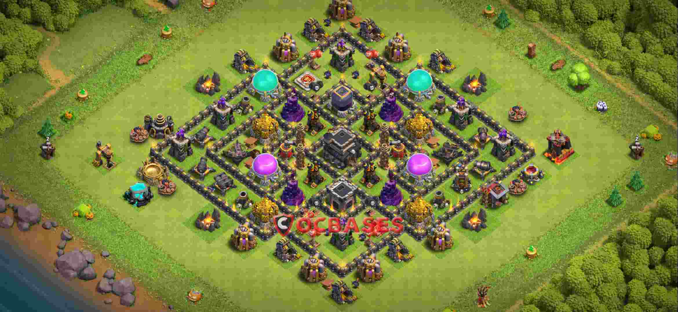 Town Hall 9 Base – Layout id: mgxjj base layout
