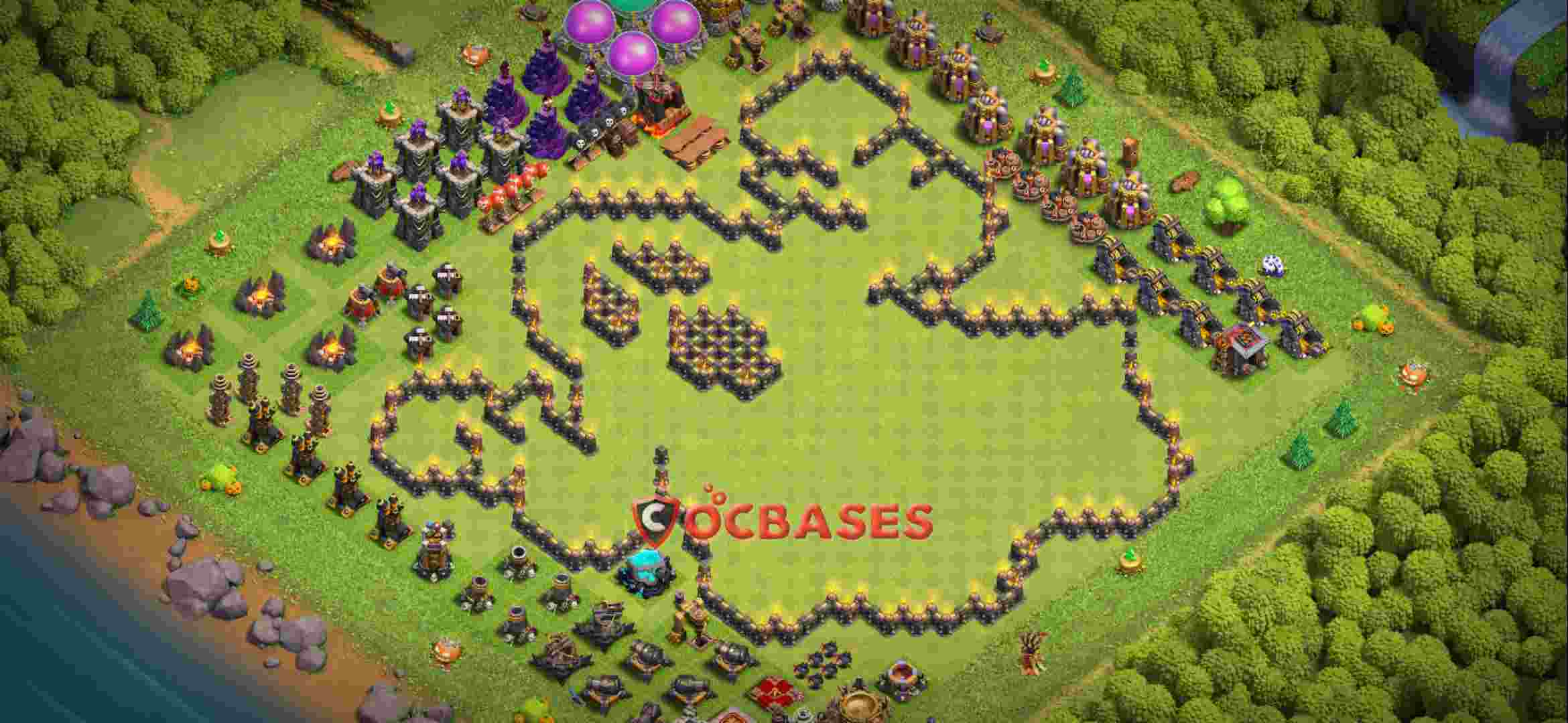 Town Hall 9 Base – Layout id: zrcxf base layout