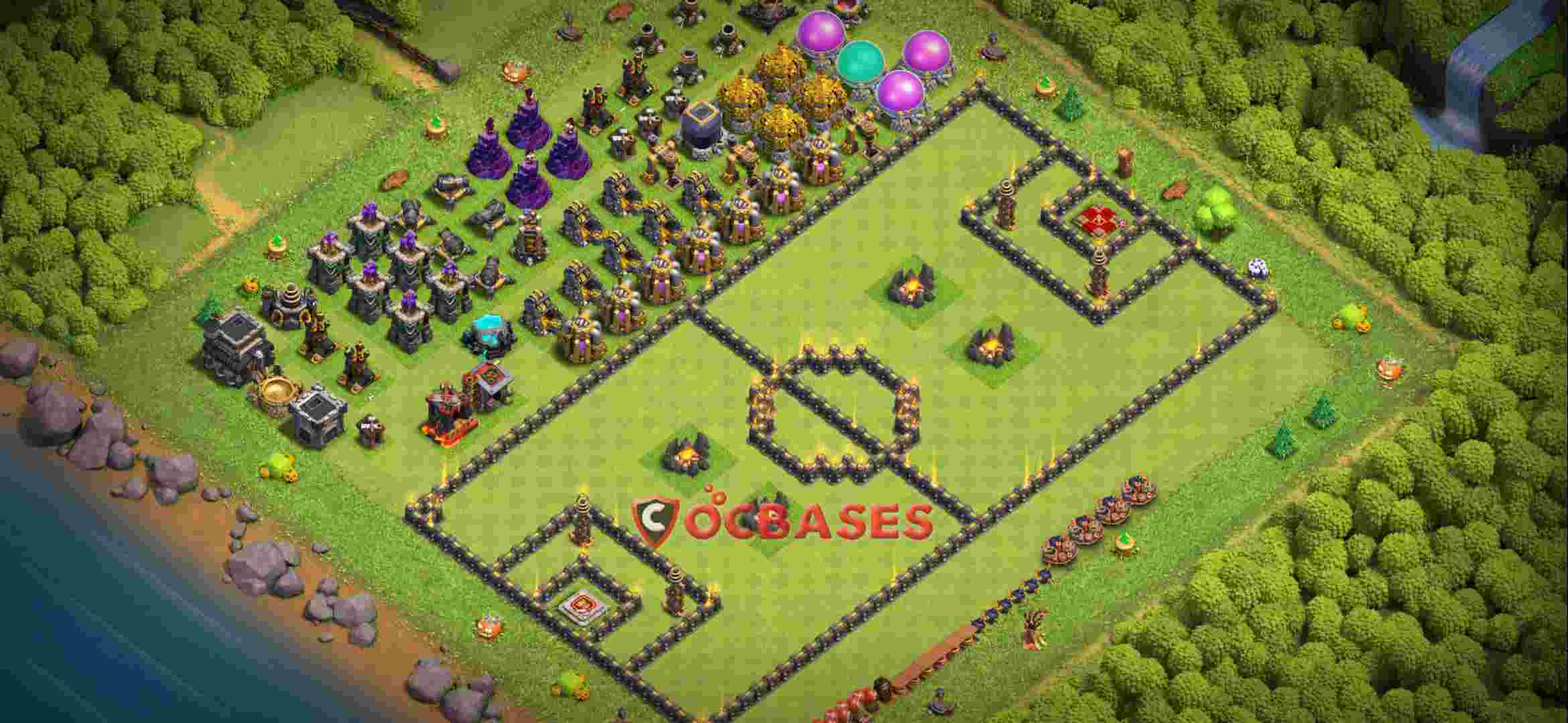 Town Hall 9 Base – Layout id: p18ig base layout