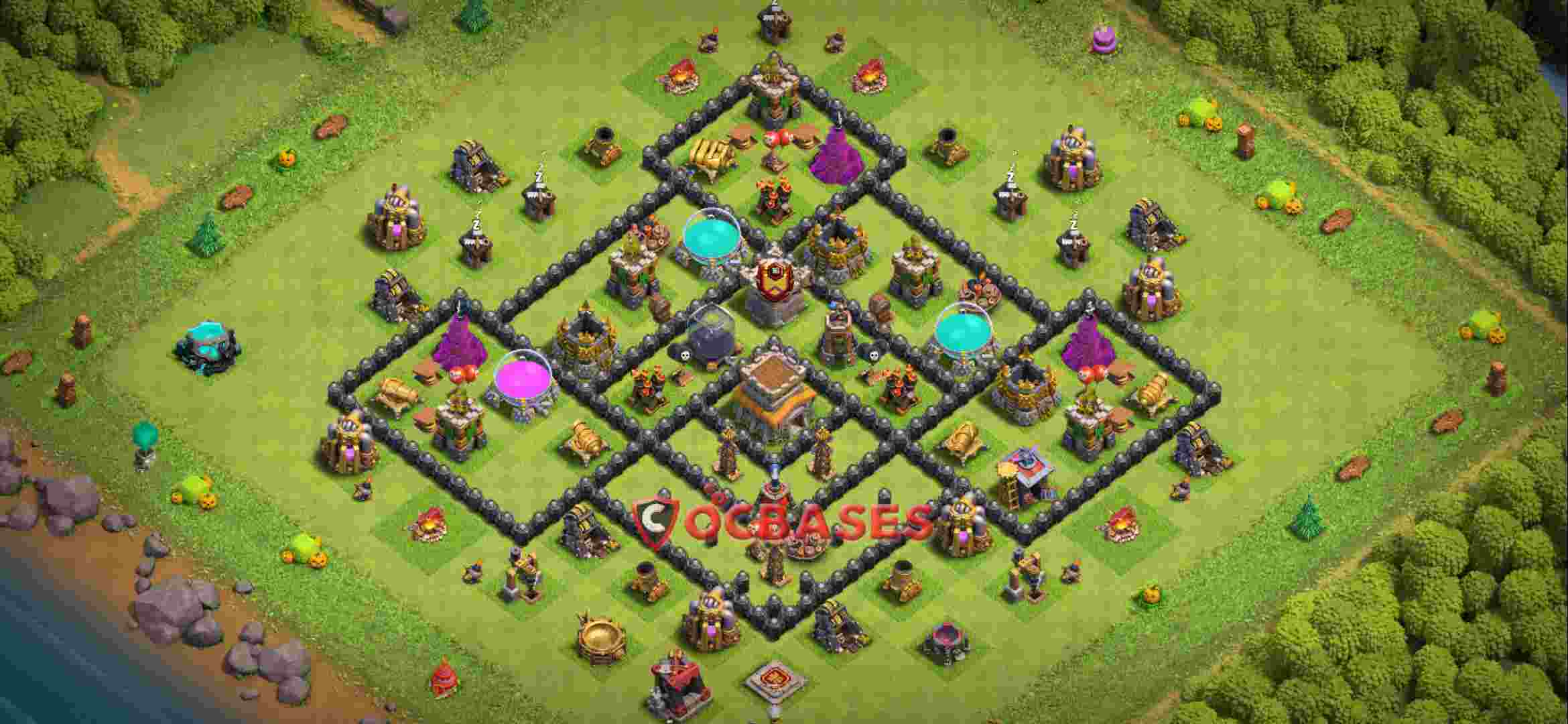 Town Hall 8 Base – Layout id: 0wn6y base layout
