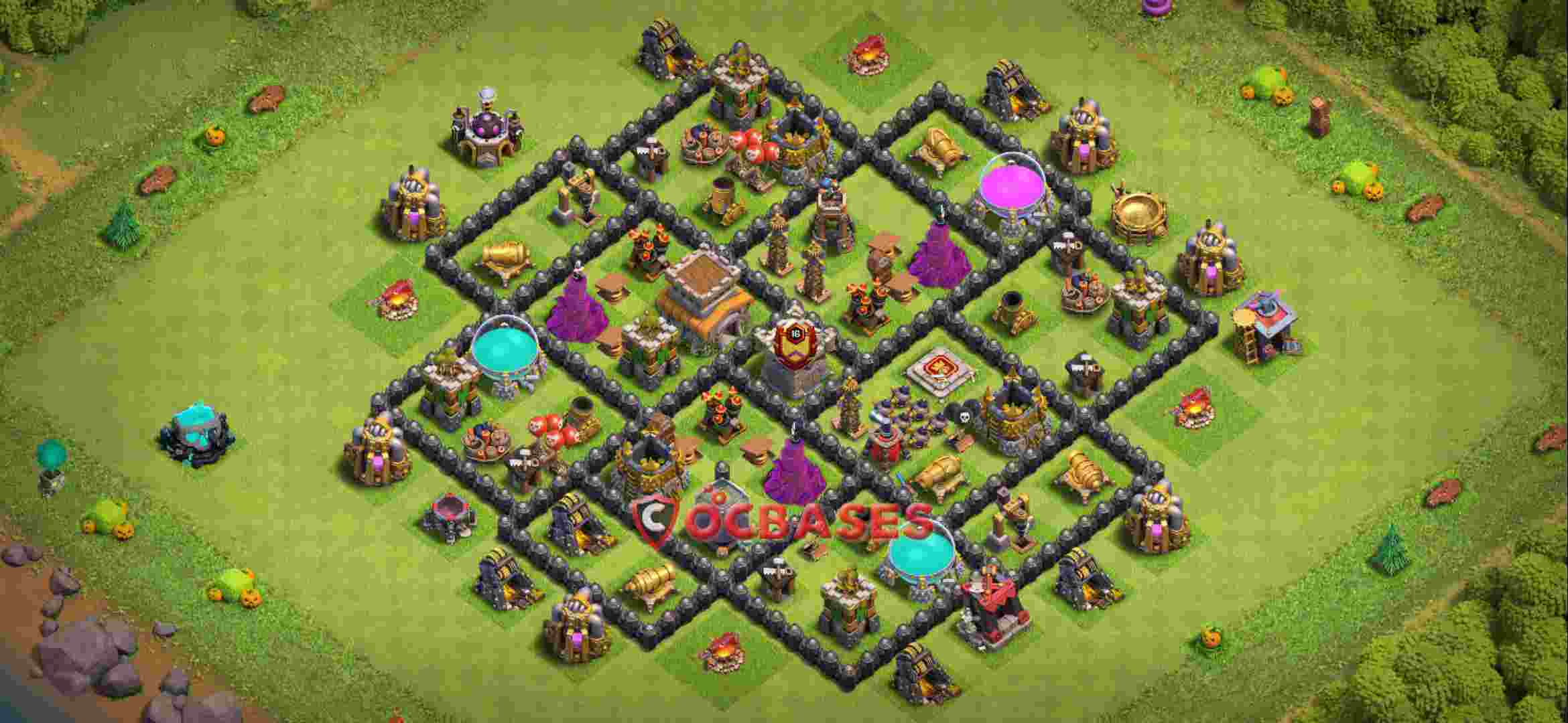 Town Hall 8 Base – Layout id: 606s3 base layout