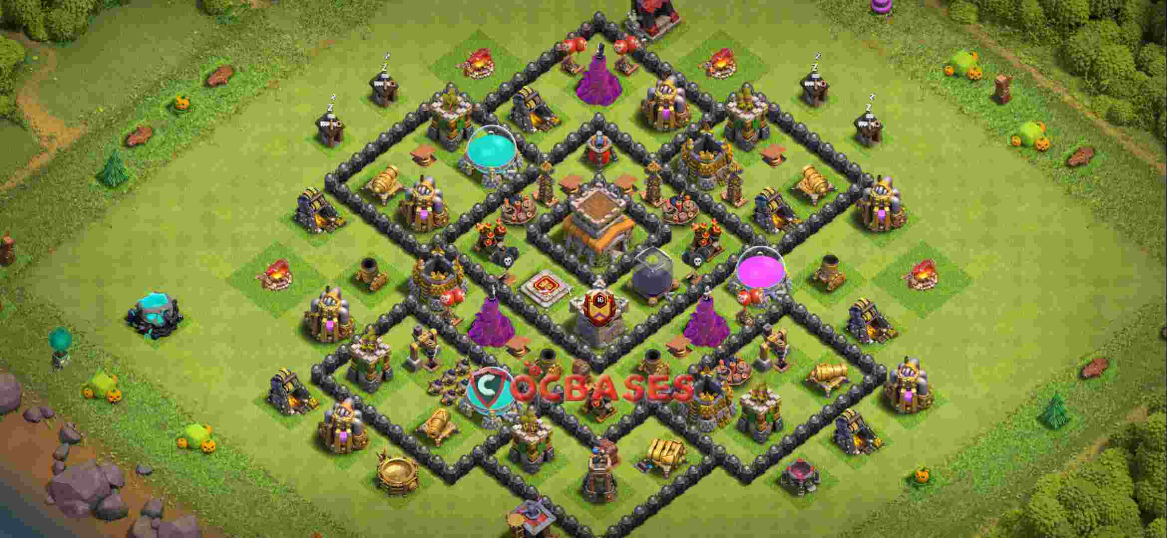 Town Hall 8 Base – Layout id: cjq2l base layout