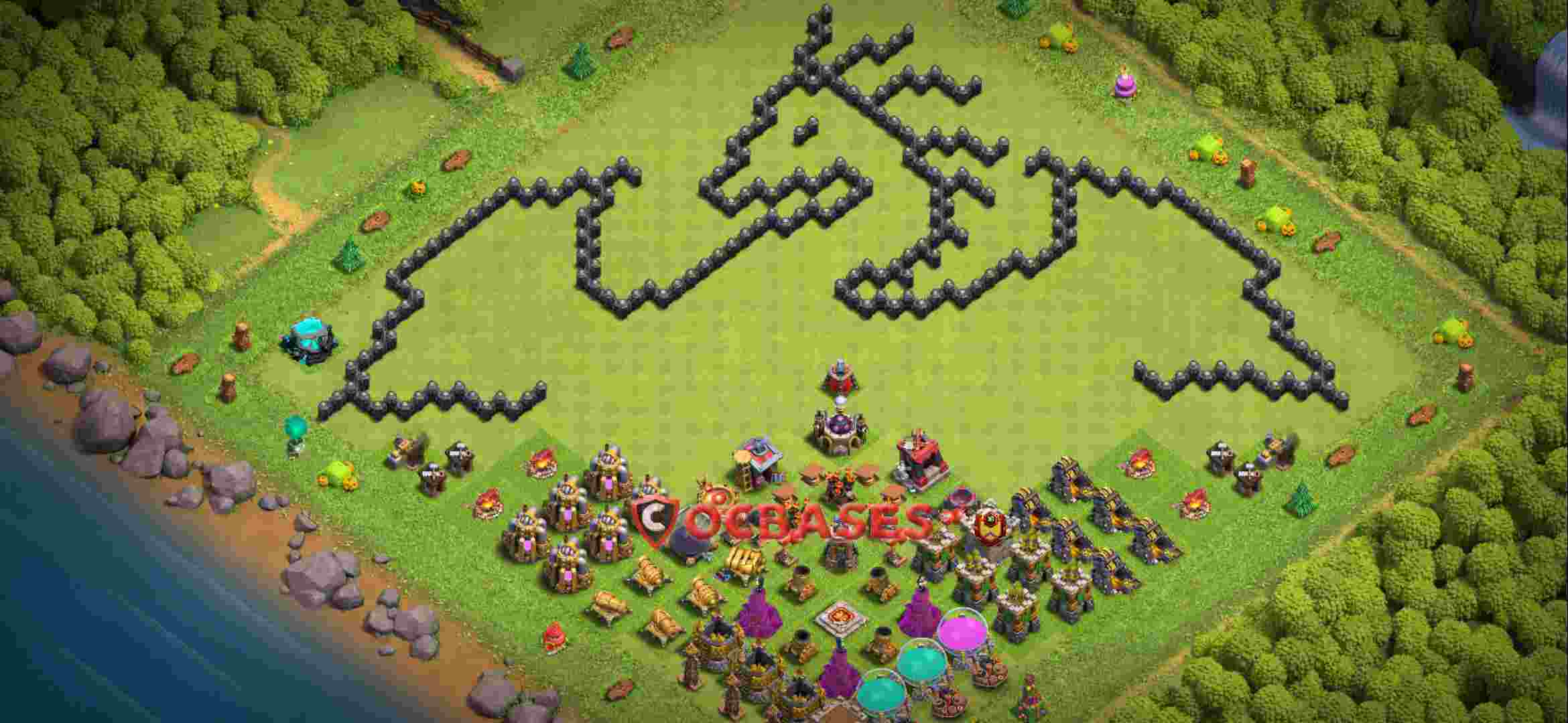 Town Hall 8 Base – Layout id: pxnaa base layout