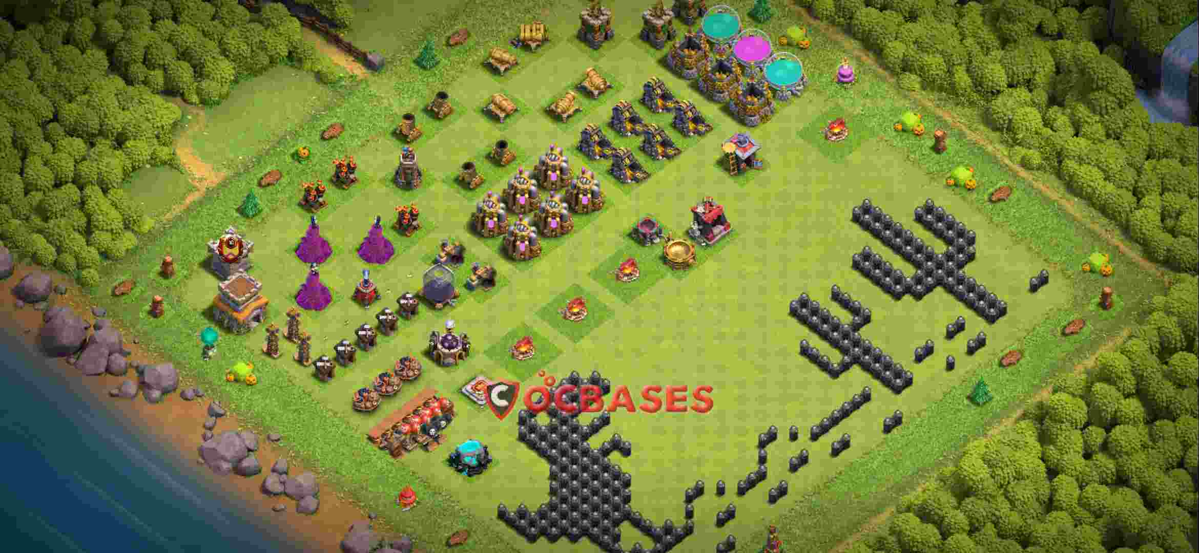 Town Hall 8 Base – Layout id: 5ih3x base layout