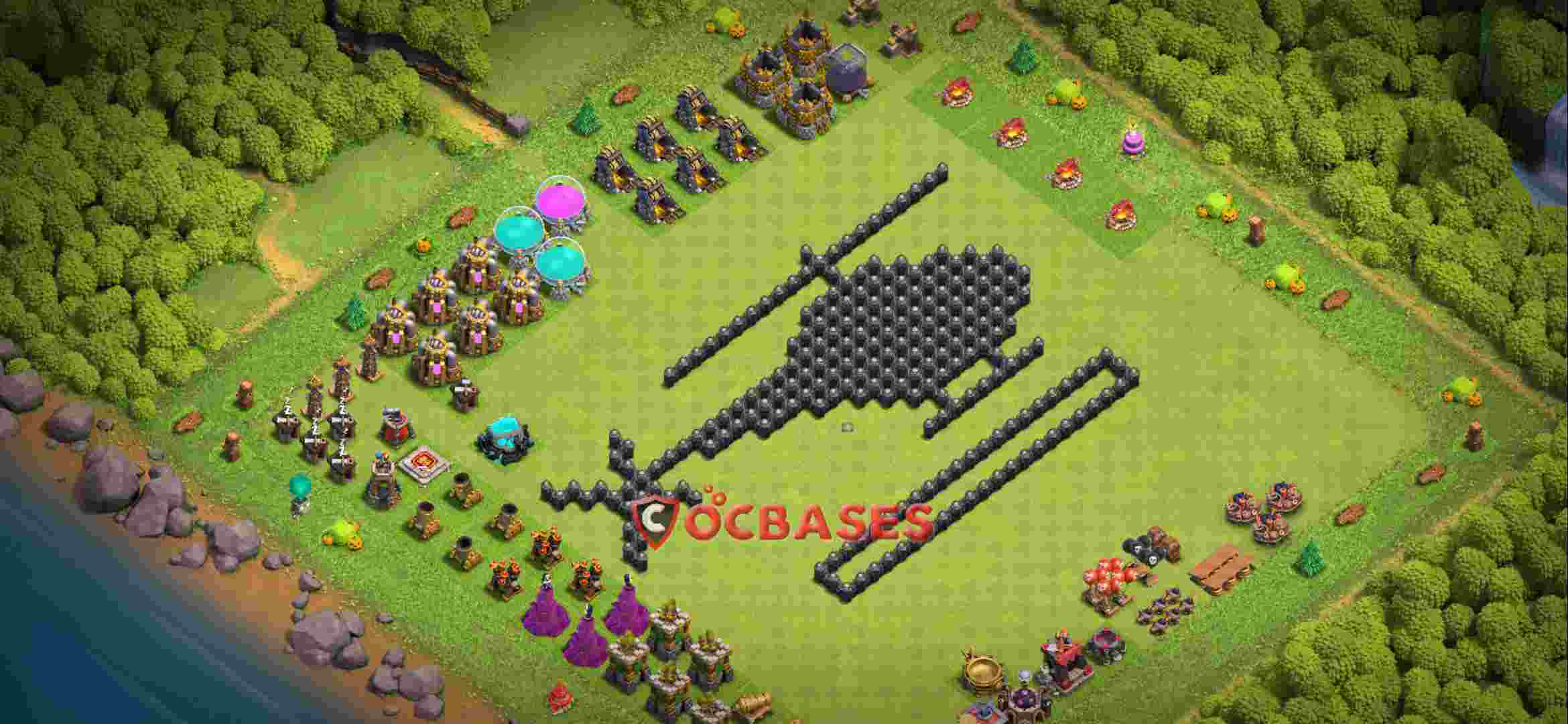 Town Hall 8 Base – Layout id: ikv3e base layout