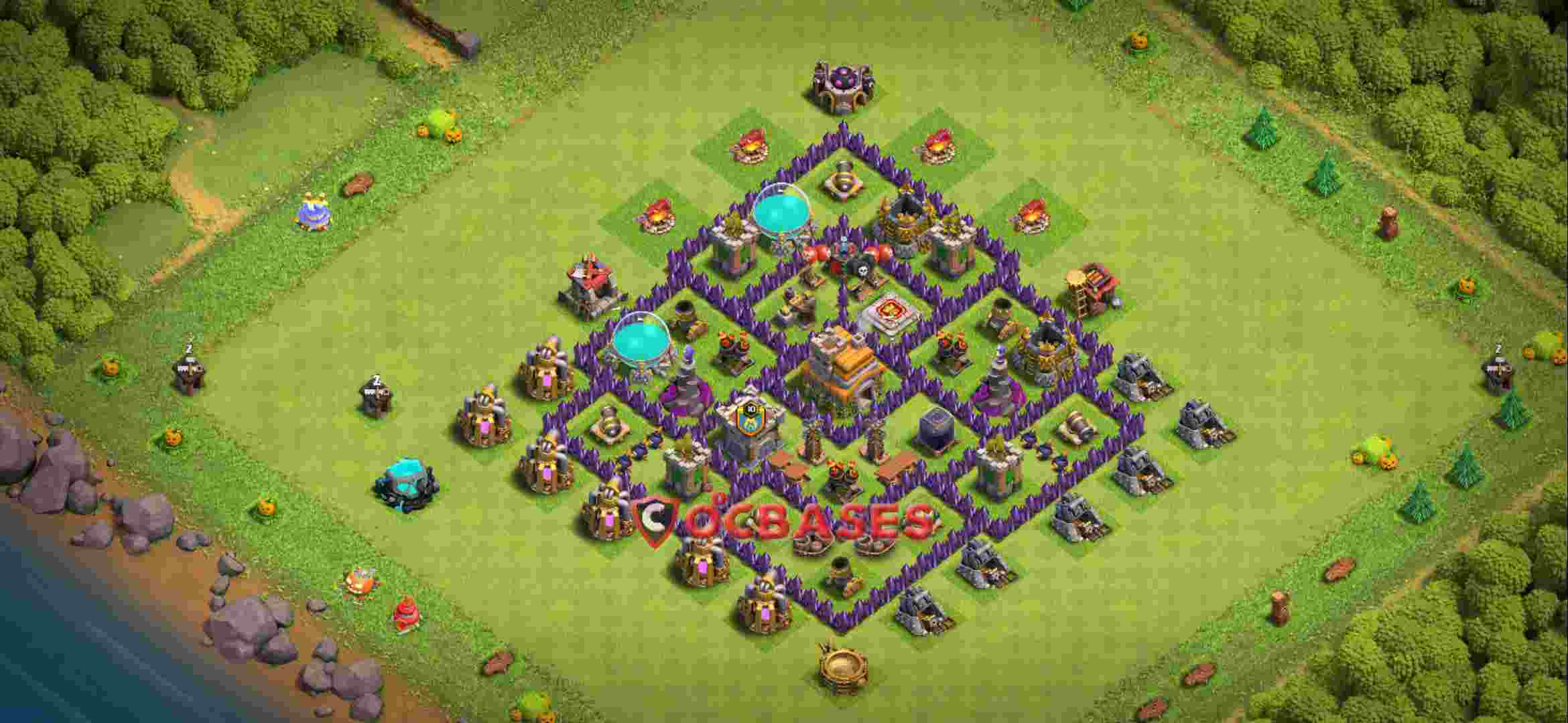 Town Hall 7 Base – Layout id: clhlg base layout