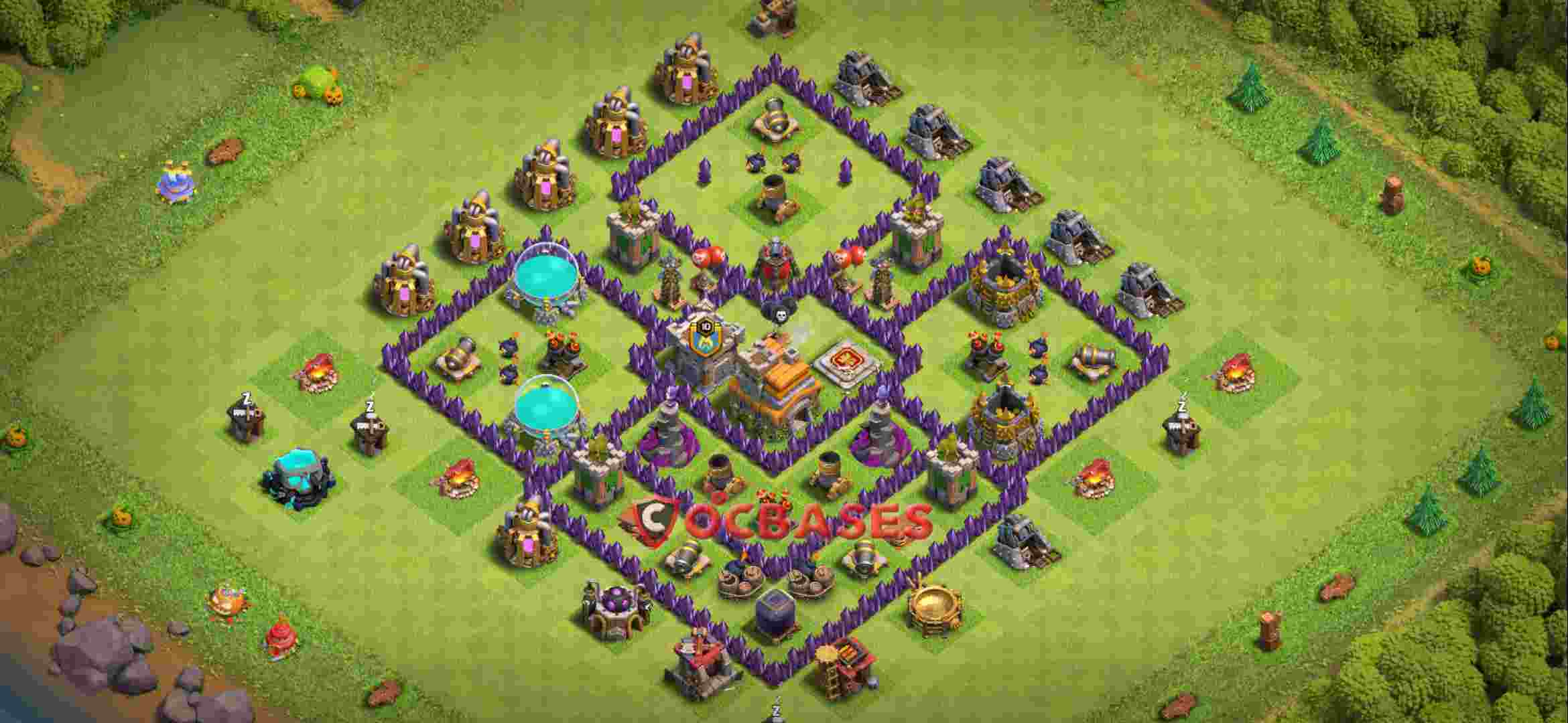 Town Hall 7 Base – Layout id: nsiha base layout