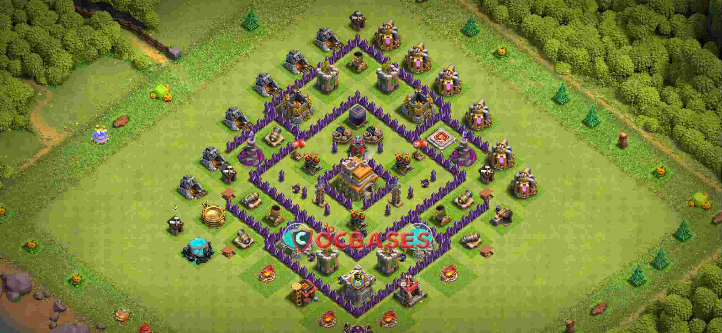Town Hall 7 Base – Layout id: p9du0 base layout