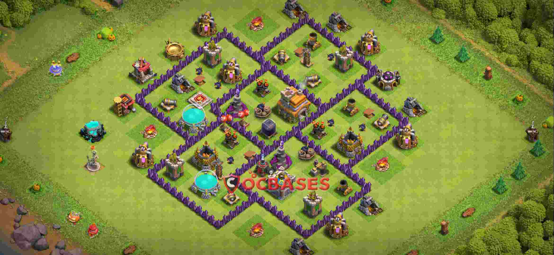 Town Hall 7 Base – Layout id: v6snl base layout