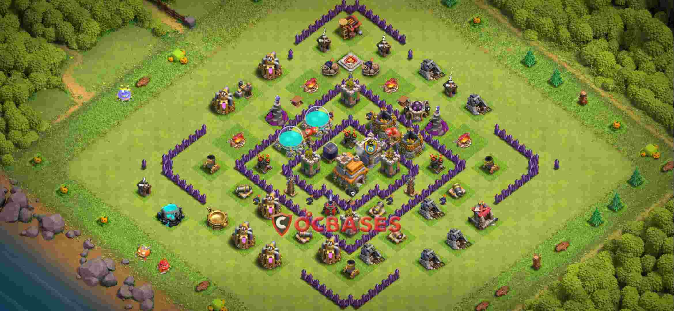 Town Hall 7 Base – Layout id: ix65r base layout