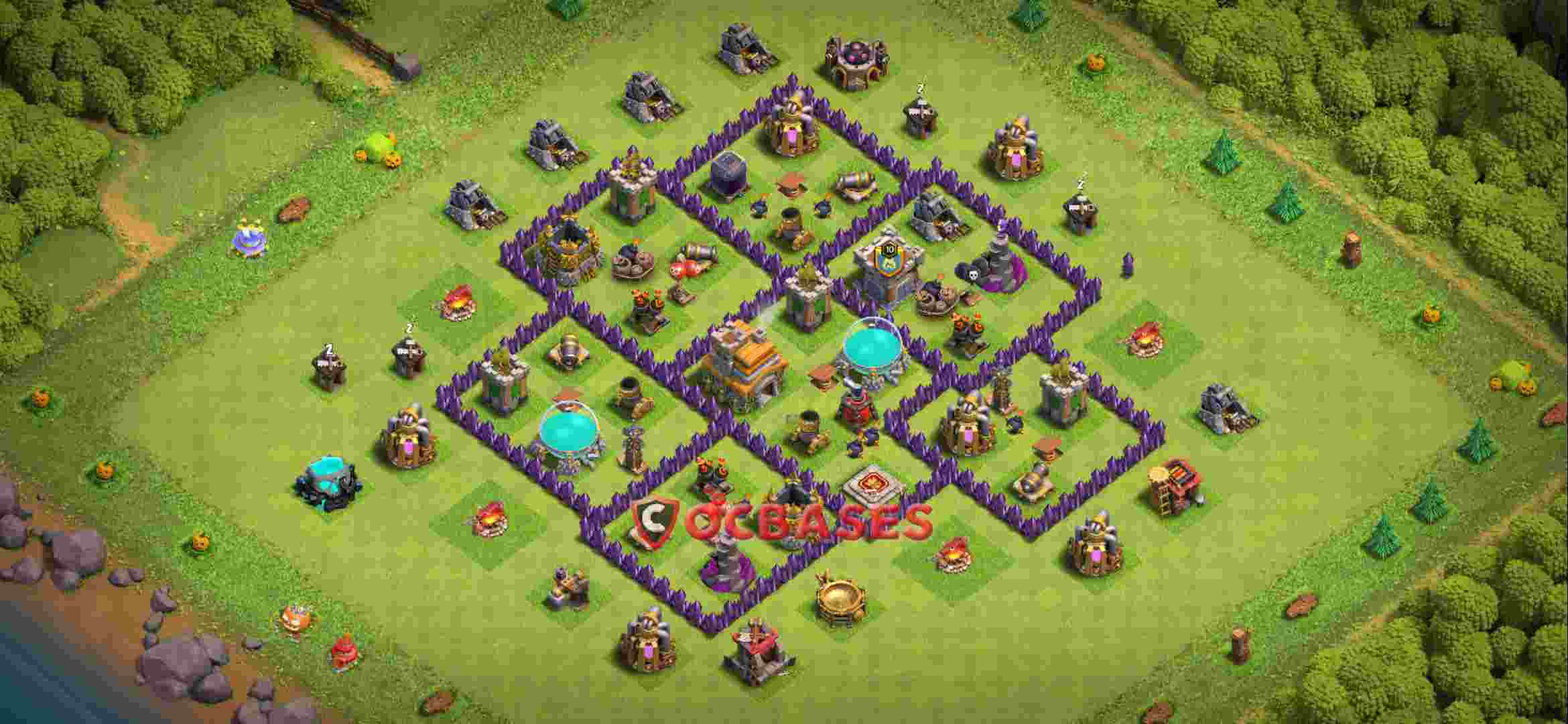 Town Hall 7 Base – Layout id: 8w0jp base layout