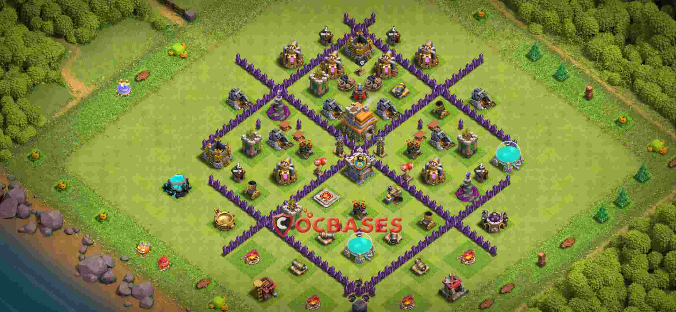Town Hall 7 Base – Layout id: eu8pe base layout