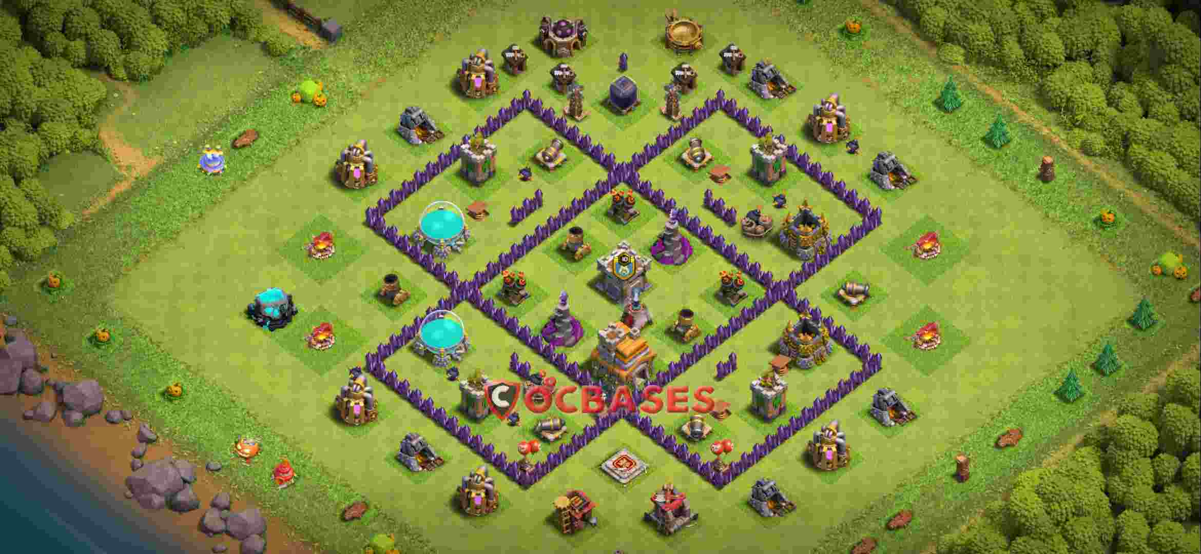Town Hall 7 Base – Layout id: 9swki base layout