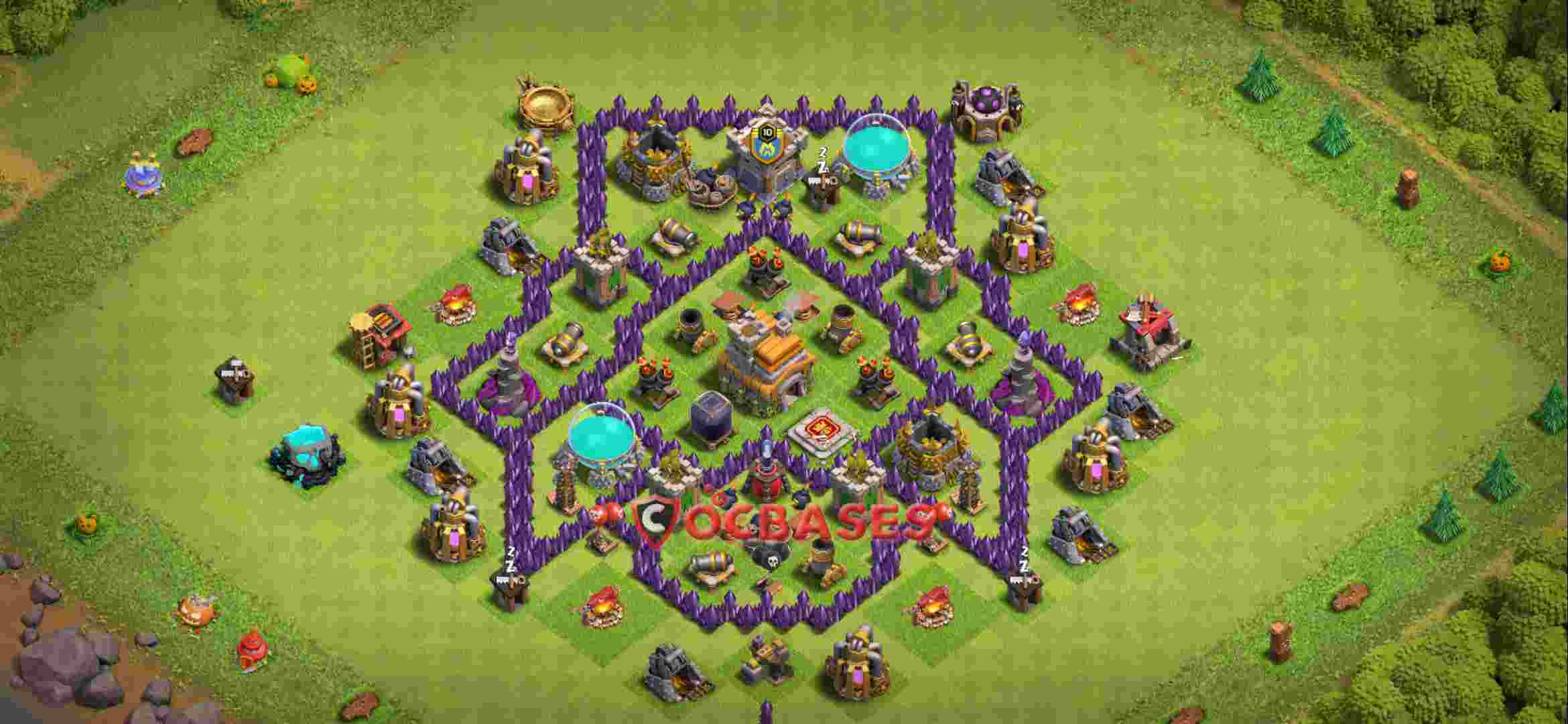 Town Hall 7 Base – Layout id: faw7h base layout