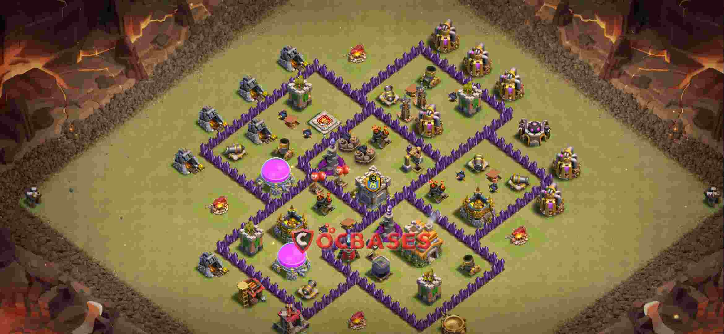 Town Hall 7 Base – Layout id: 04q37 base layout