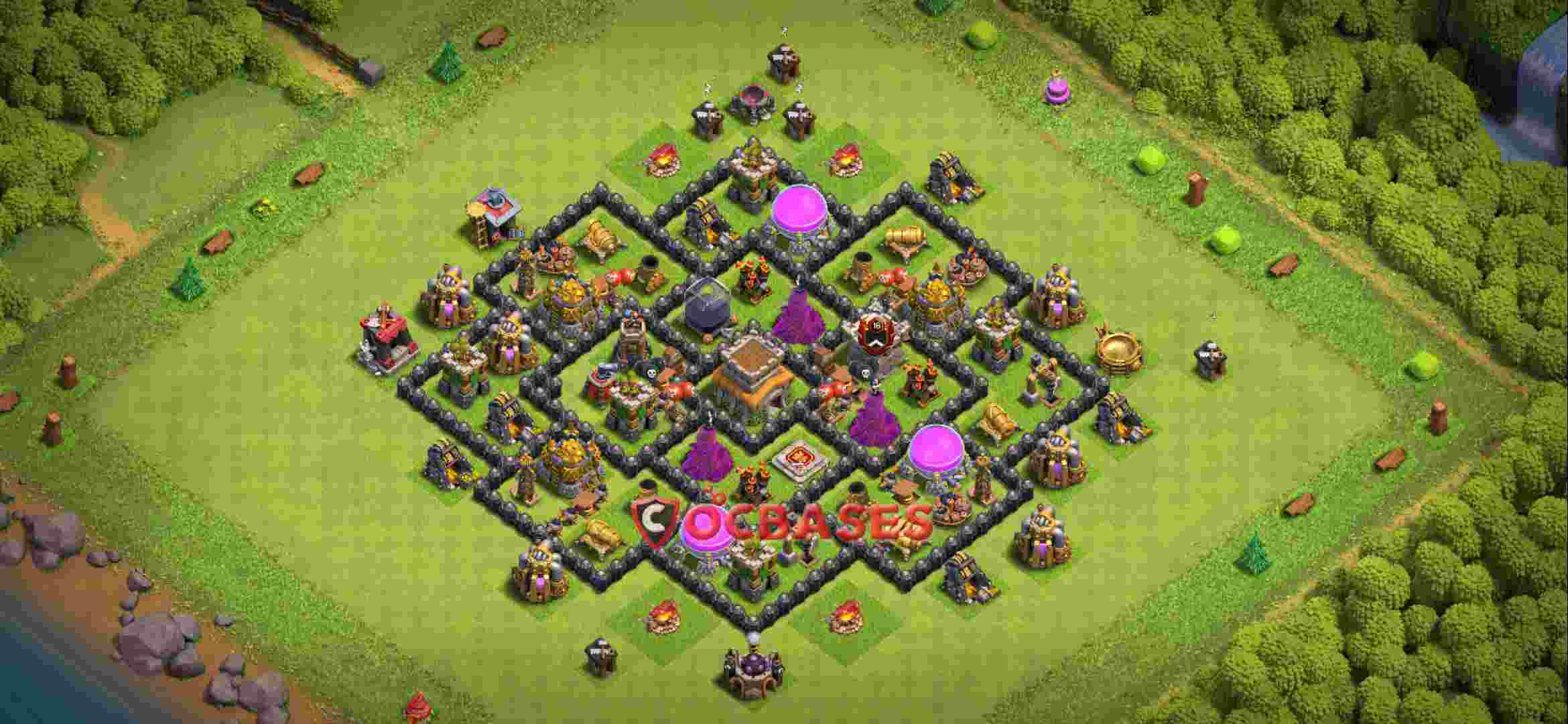 Town Hall 8 Base – Layout id: 3dz43 base layout