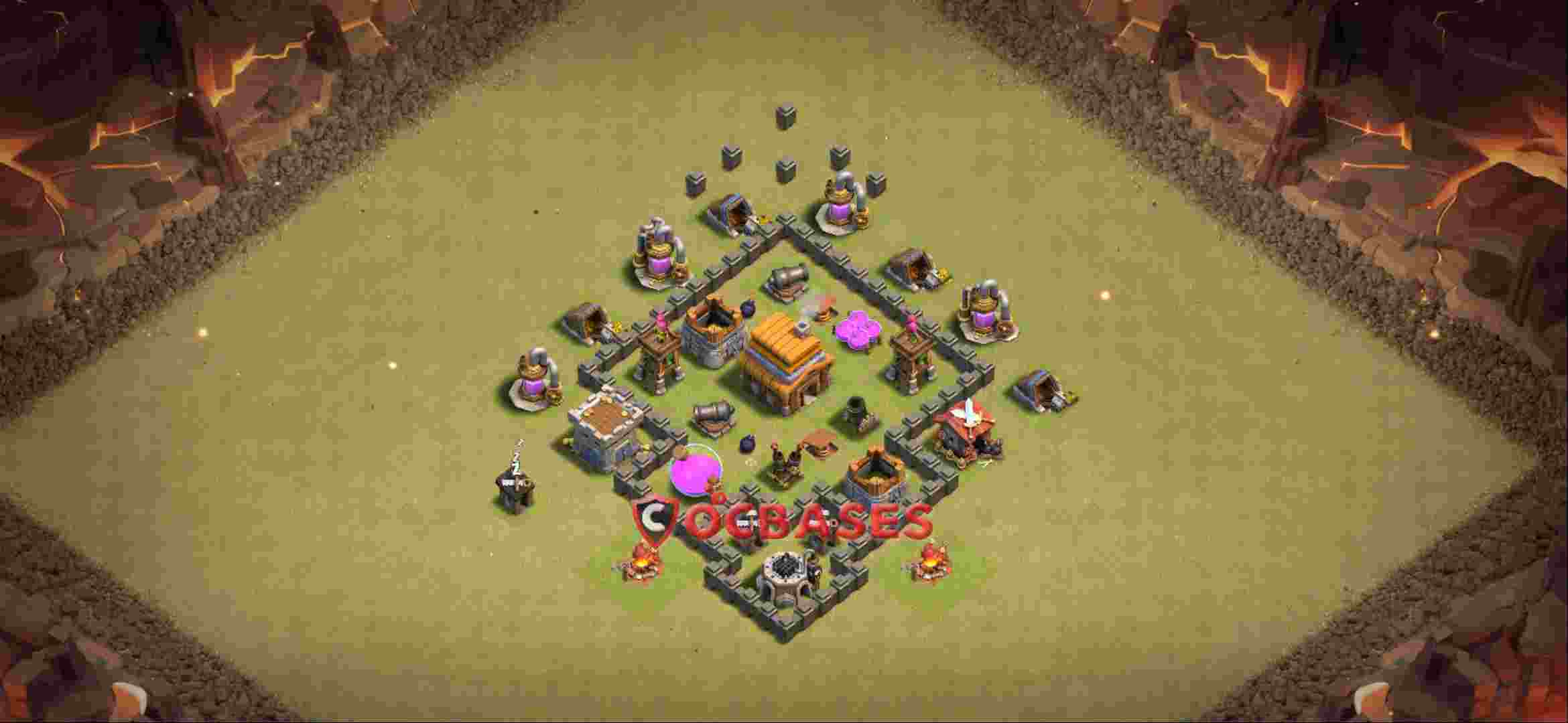 Town Hall 4 Base -war – Layout id: j9kva base layout