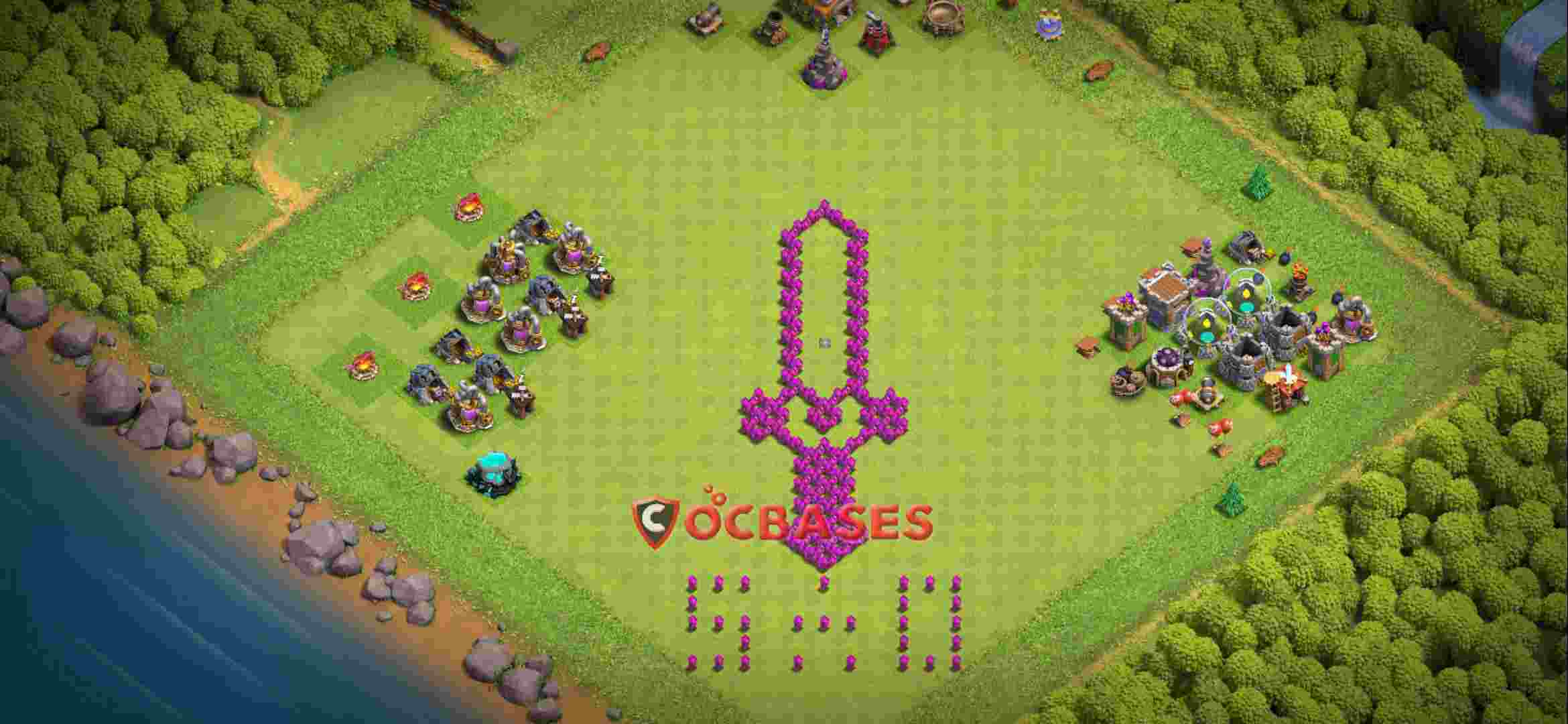 Town Hall 6 Base – Layout id: 2fzvi base layout
