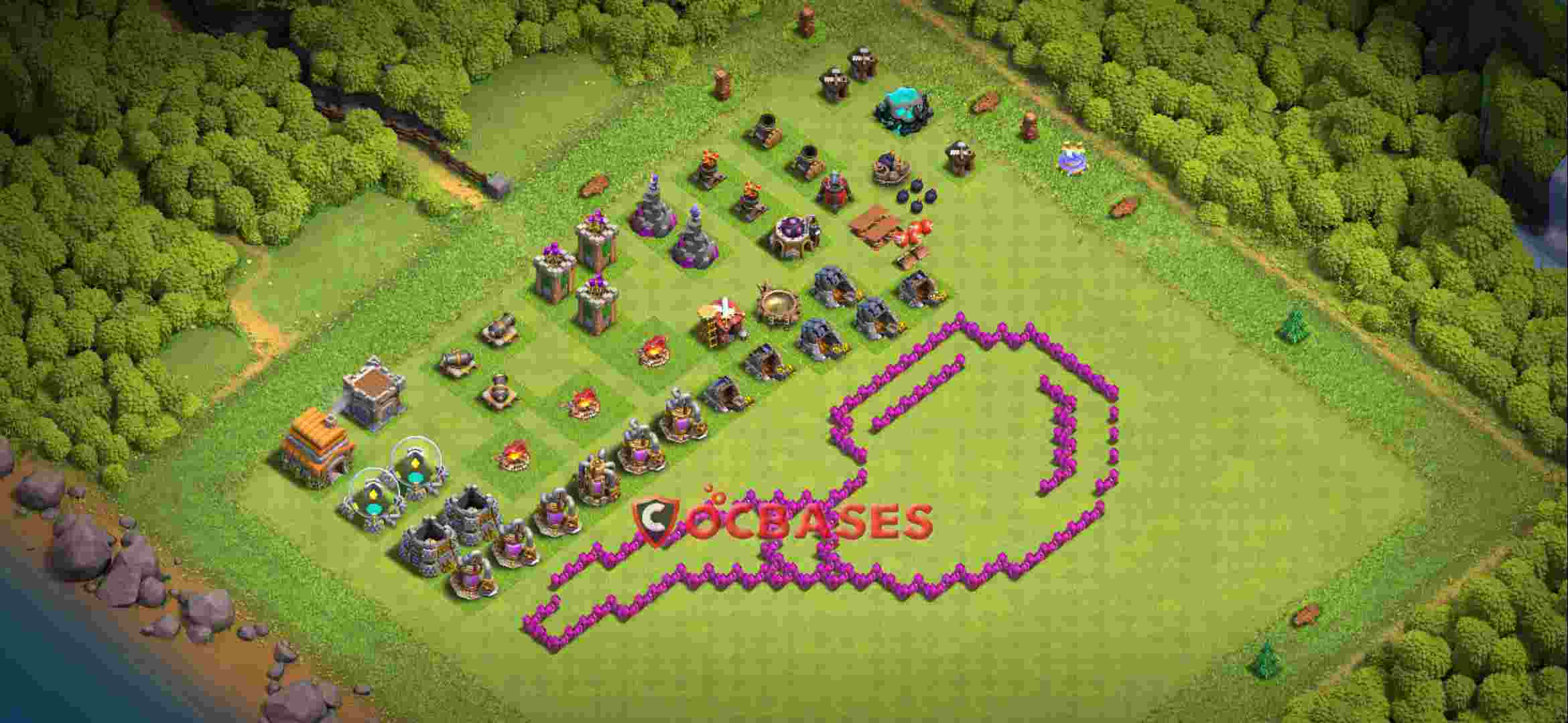 Town Hall 6 Base – Layout id: o50tv base layout