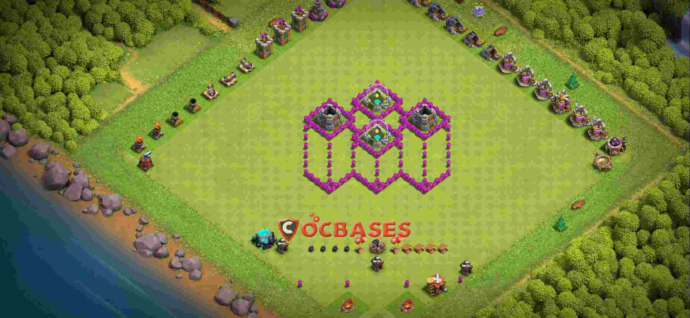 Town Hall 6 Base – Layout id: kmu7c base layout