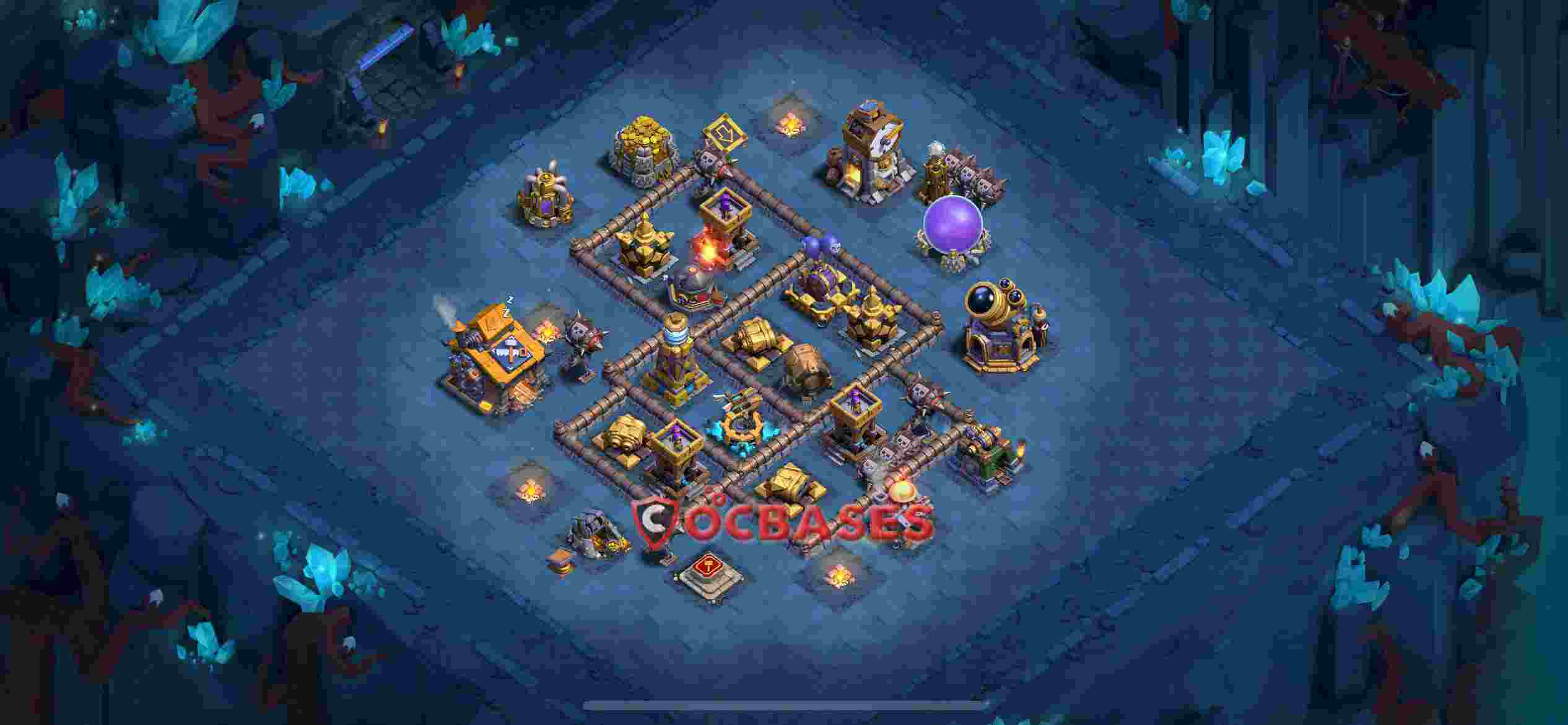 Builder Hall 10 Base -trophy – Layout id: qma1b base layout, image 2