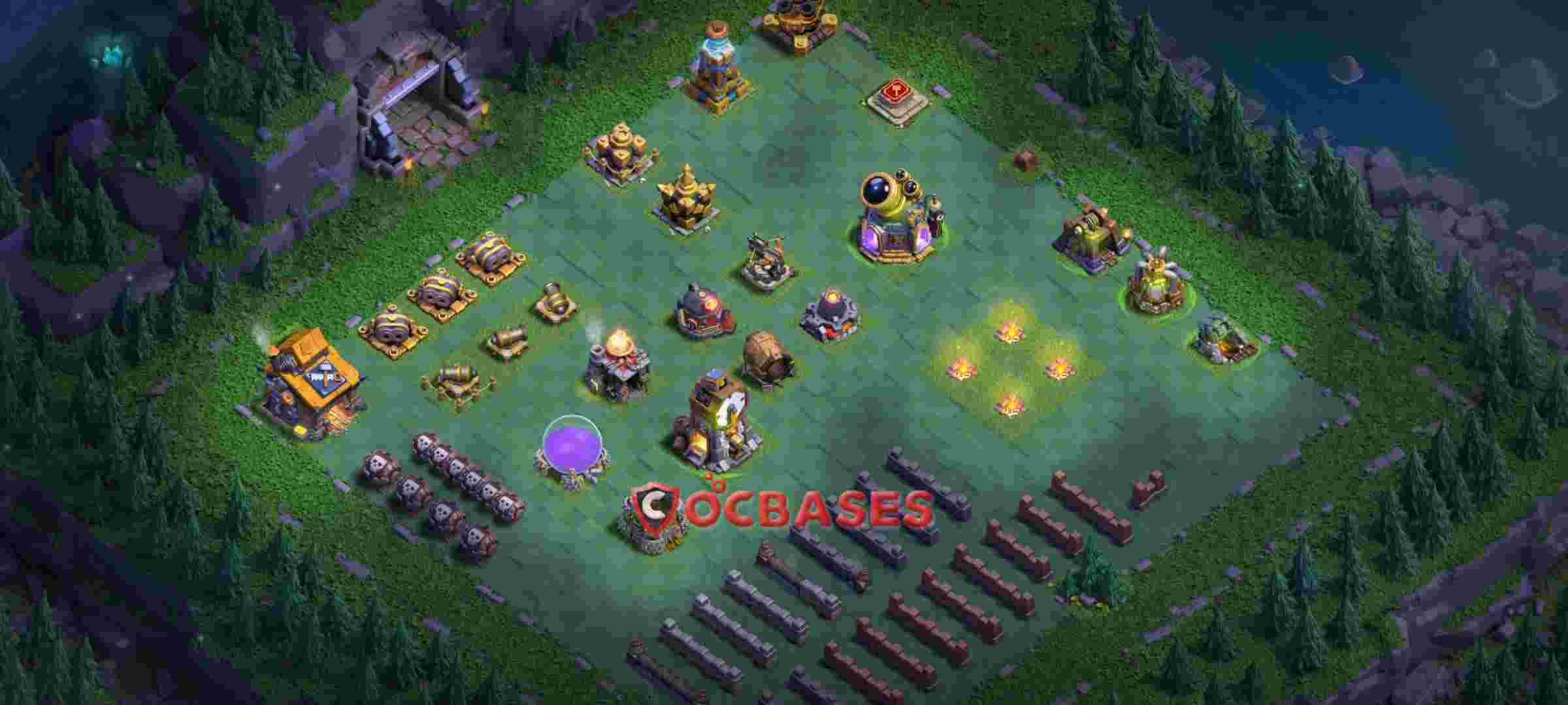 Builder Hall 10 Base -progress base – Layout id: hh0ep base layout, image 2