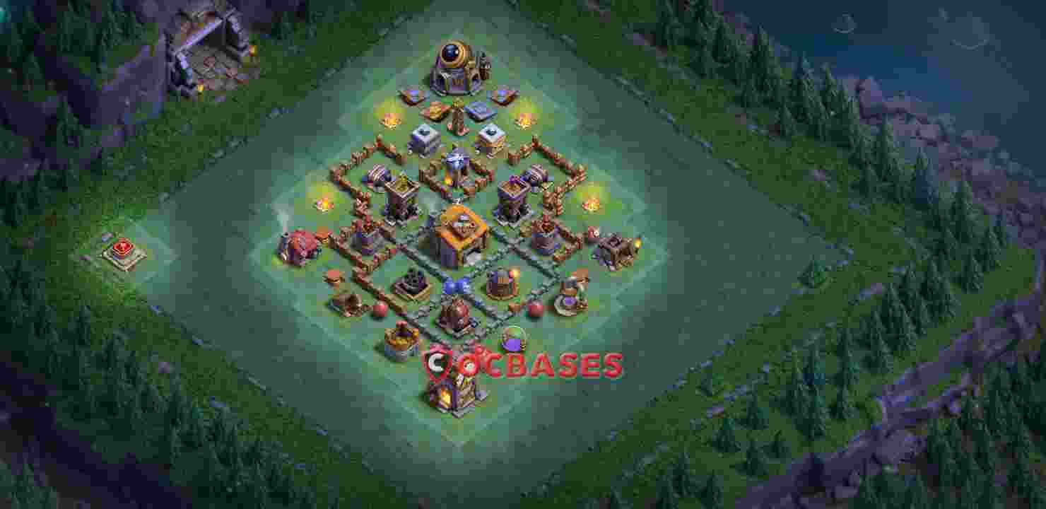 Builder Hall 6 Base -trophy – Layout id: xahq5 base layout, image 1