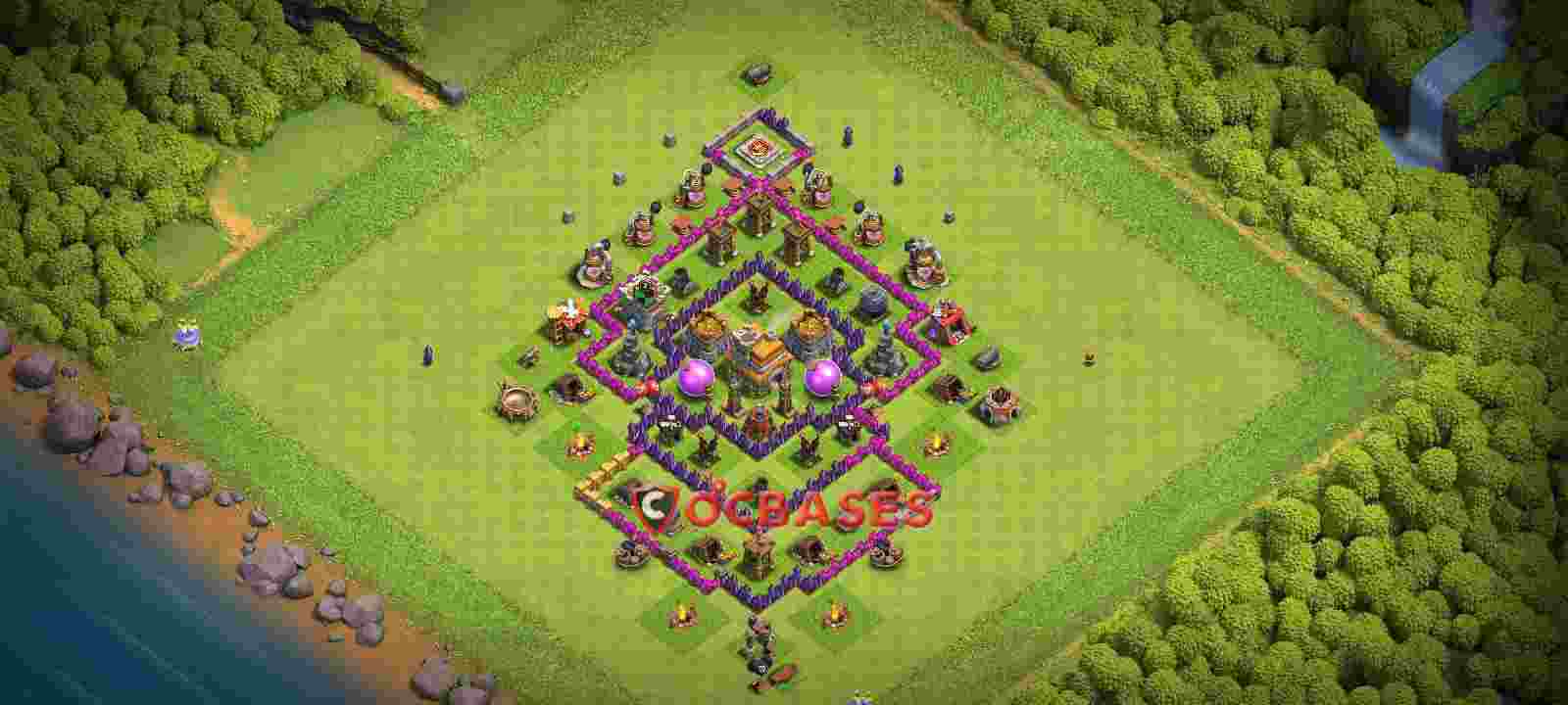 Town Hall 7 Base -trophy – Layout id: wuuid base layout