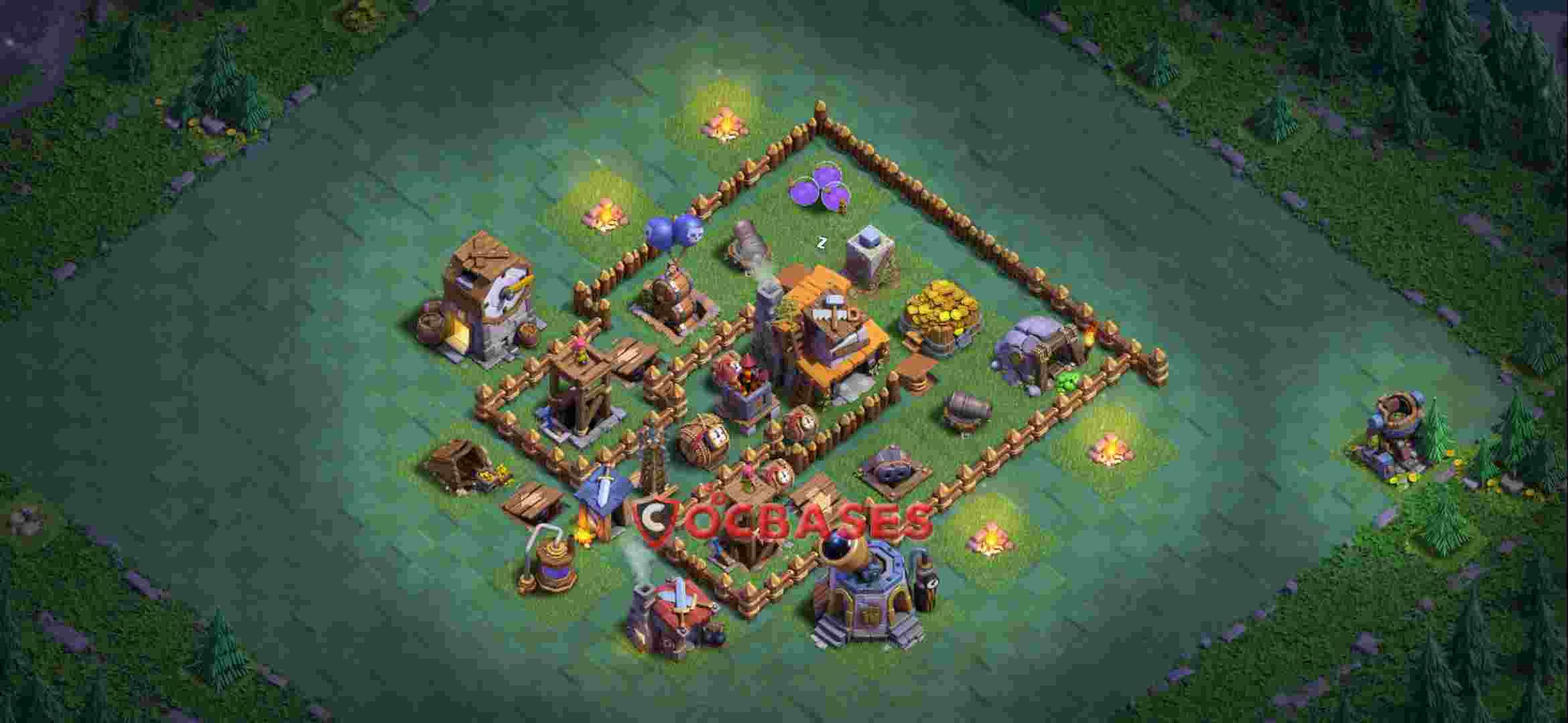 Builder Hall 4 Base -trophy – Layout id: y562a base layout