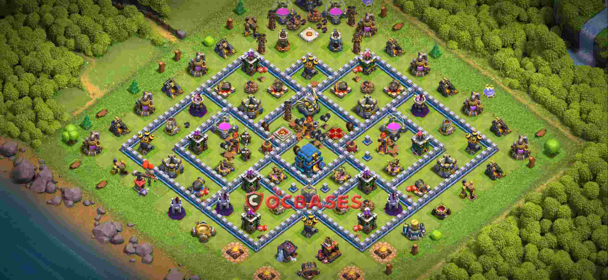 Town Hall 12 Base -farming – Layout id: i3hcn base layout