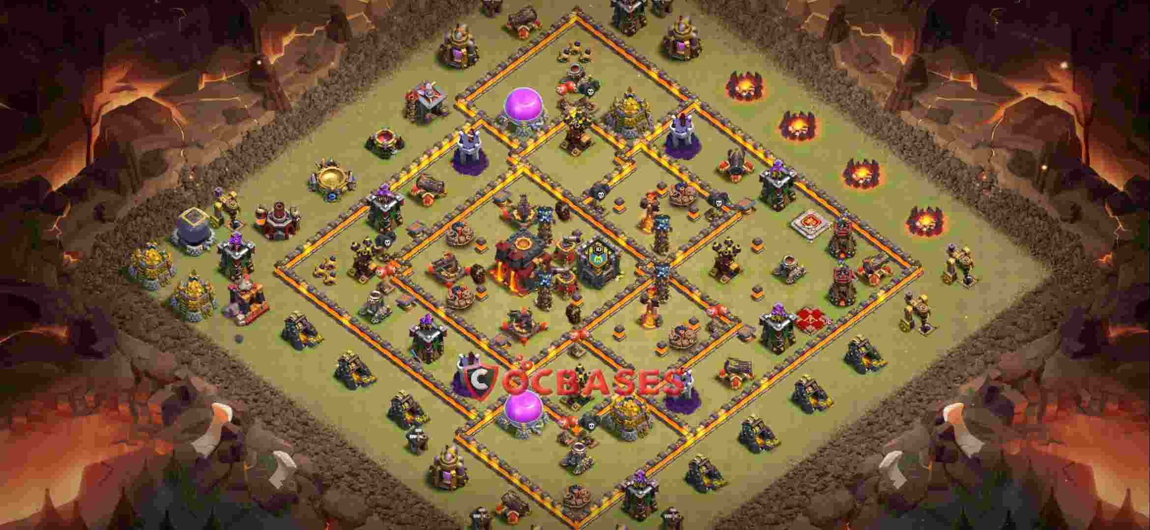 Town Hall 10 Base -war – Layout id: 0h6ps base layout