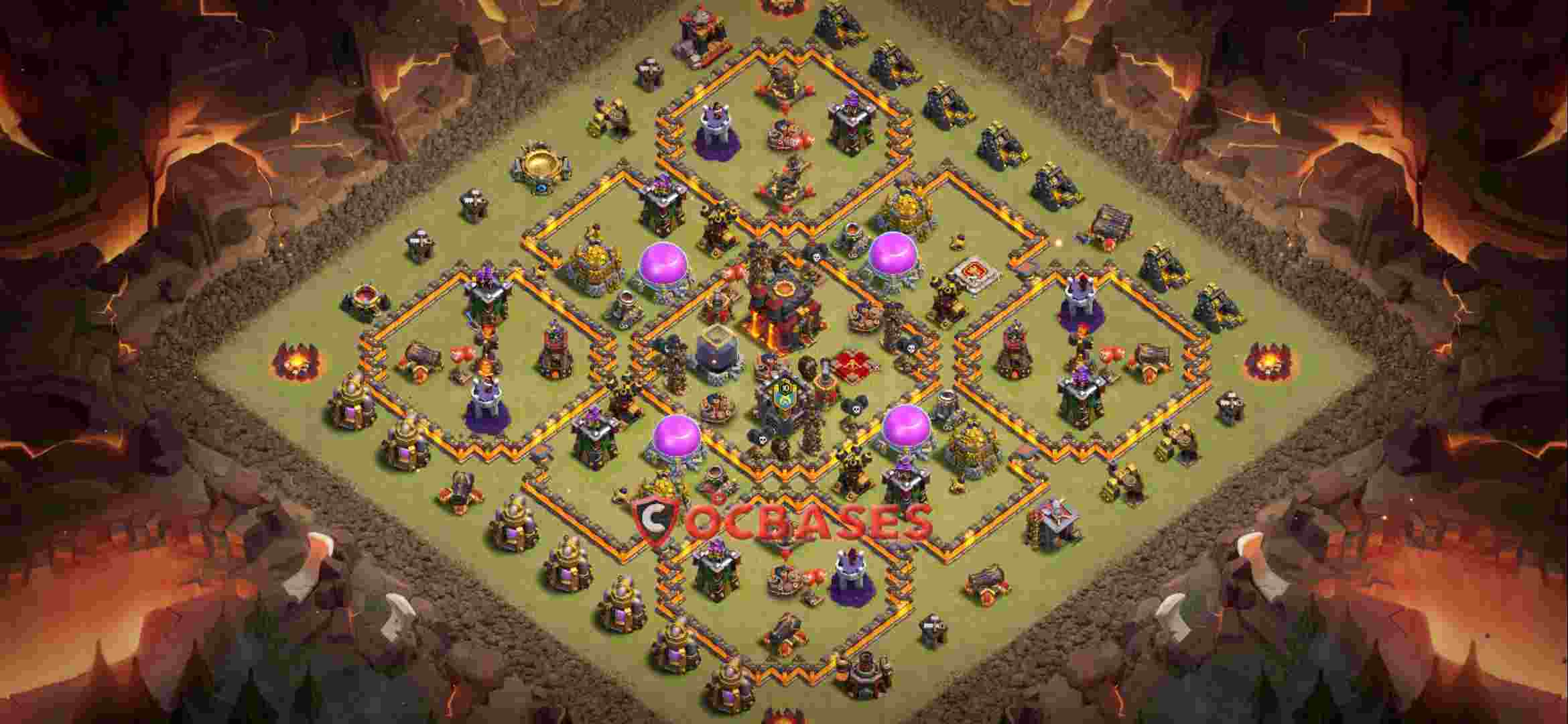 Town Hall 10 Base -war – Layout id: wewoq base layout