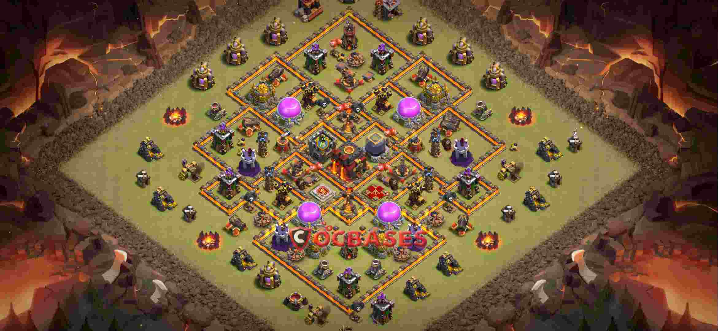 Town Hall 10 Base -war – Layout id: srba7 base layout