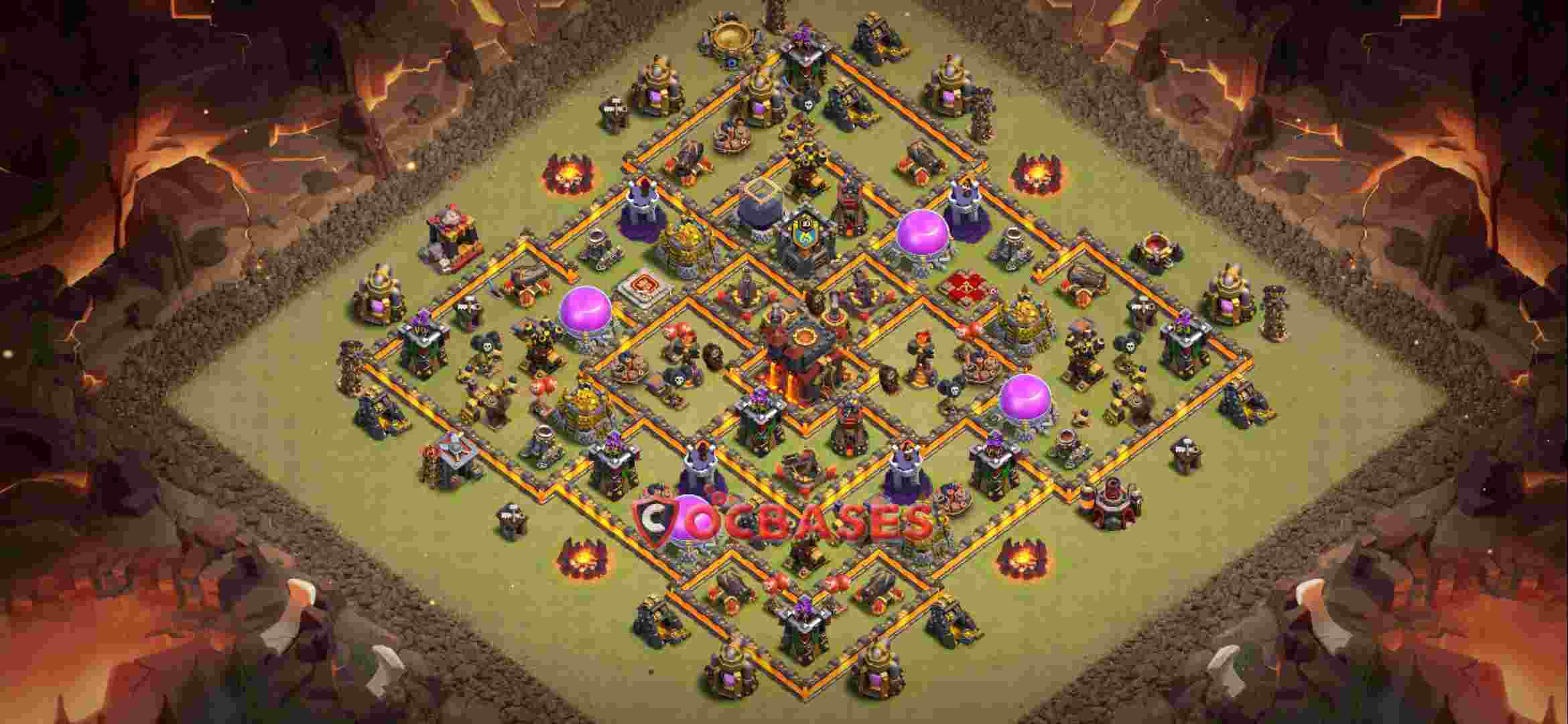 Town Hall 10 Base -war – Layout id: ptjlp base layout