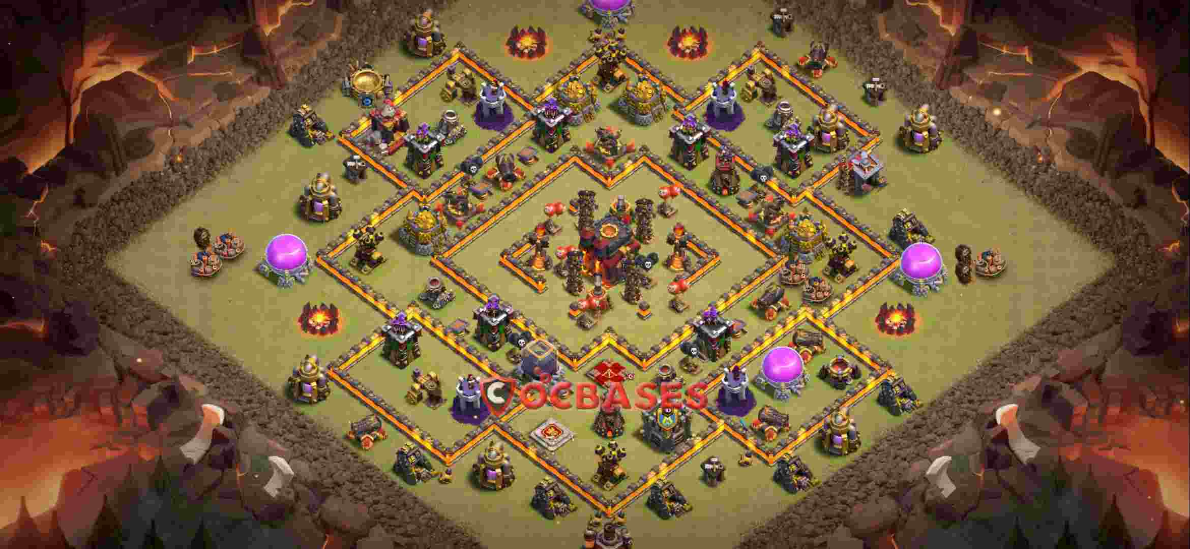 Town Hall 10 Base -war – Layout id: ip7tg base layout