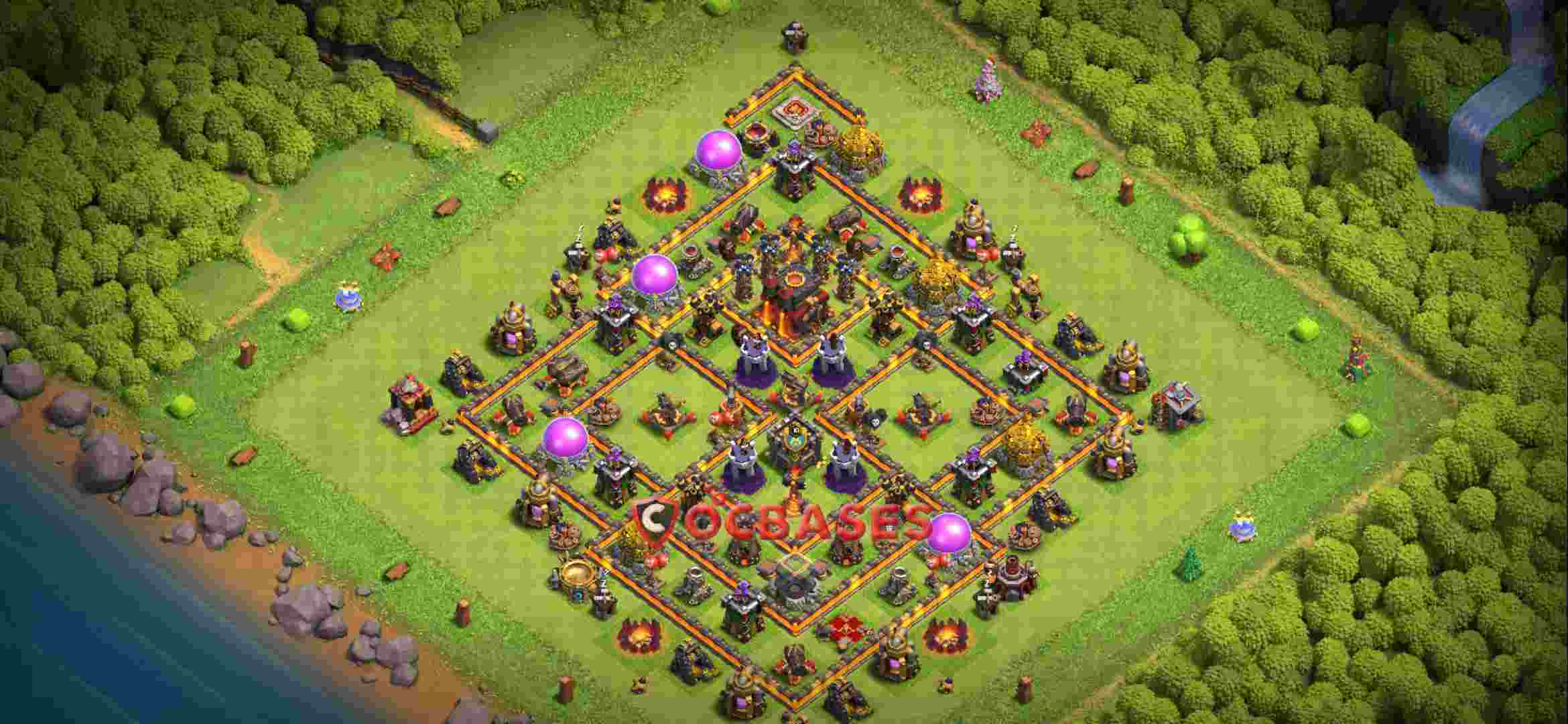 Town Hall 10 Base -farming – Layout id: ob5ei base layout