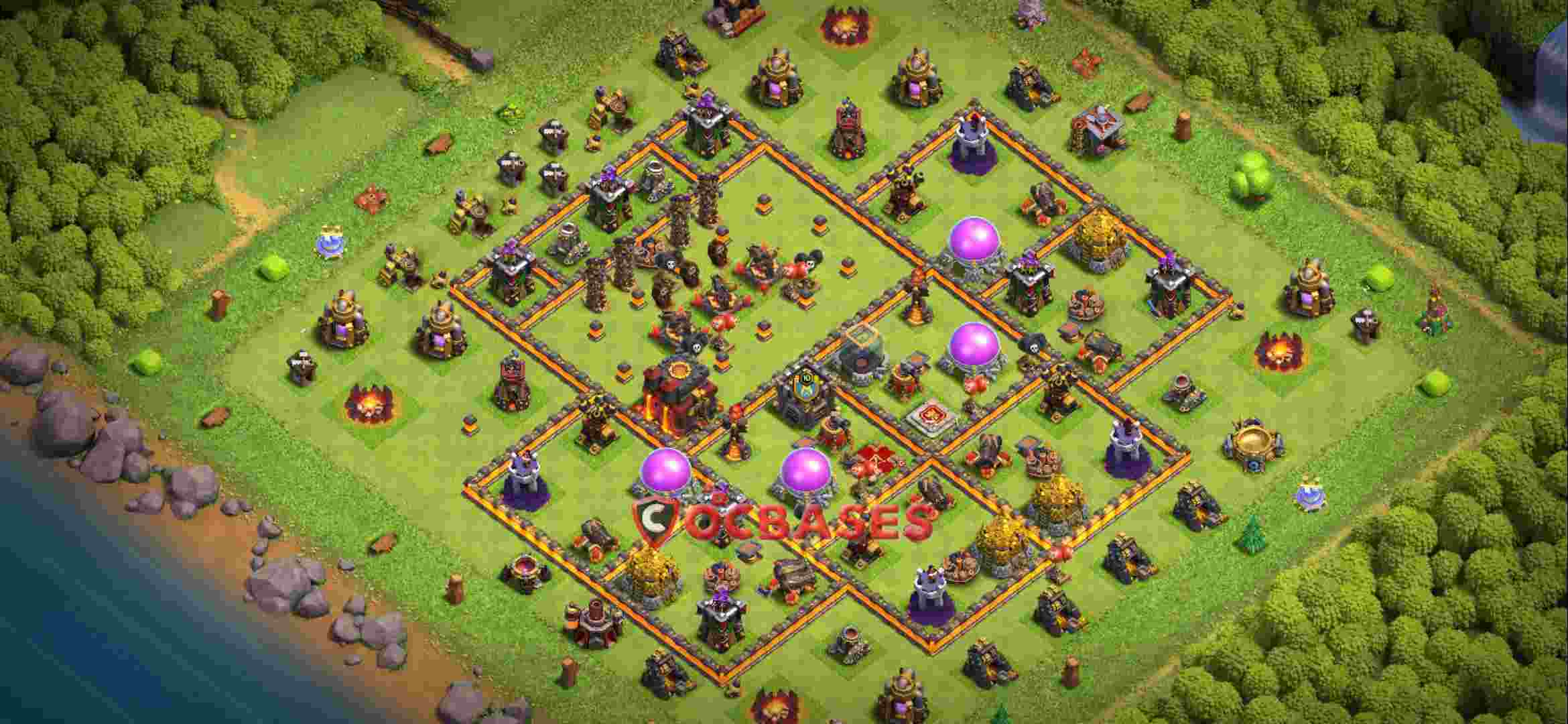 Town Hall 10 Base -farming – Layout id: irle8 base layout